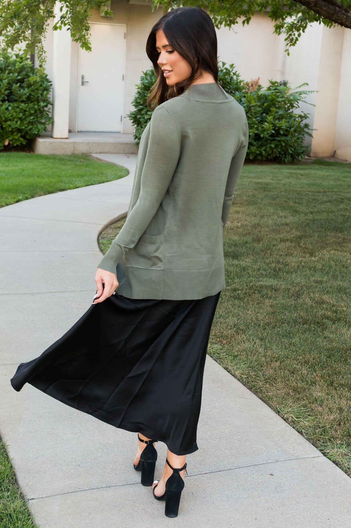 Just A Dream Away Modest Satin Skirt Skirts vendor-unknown