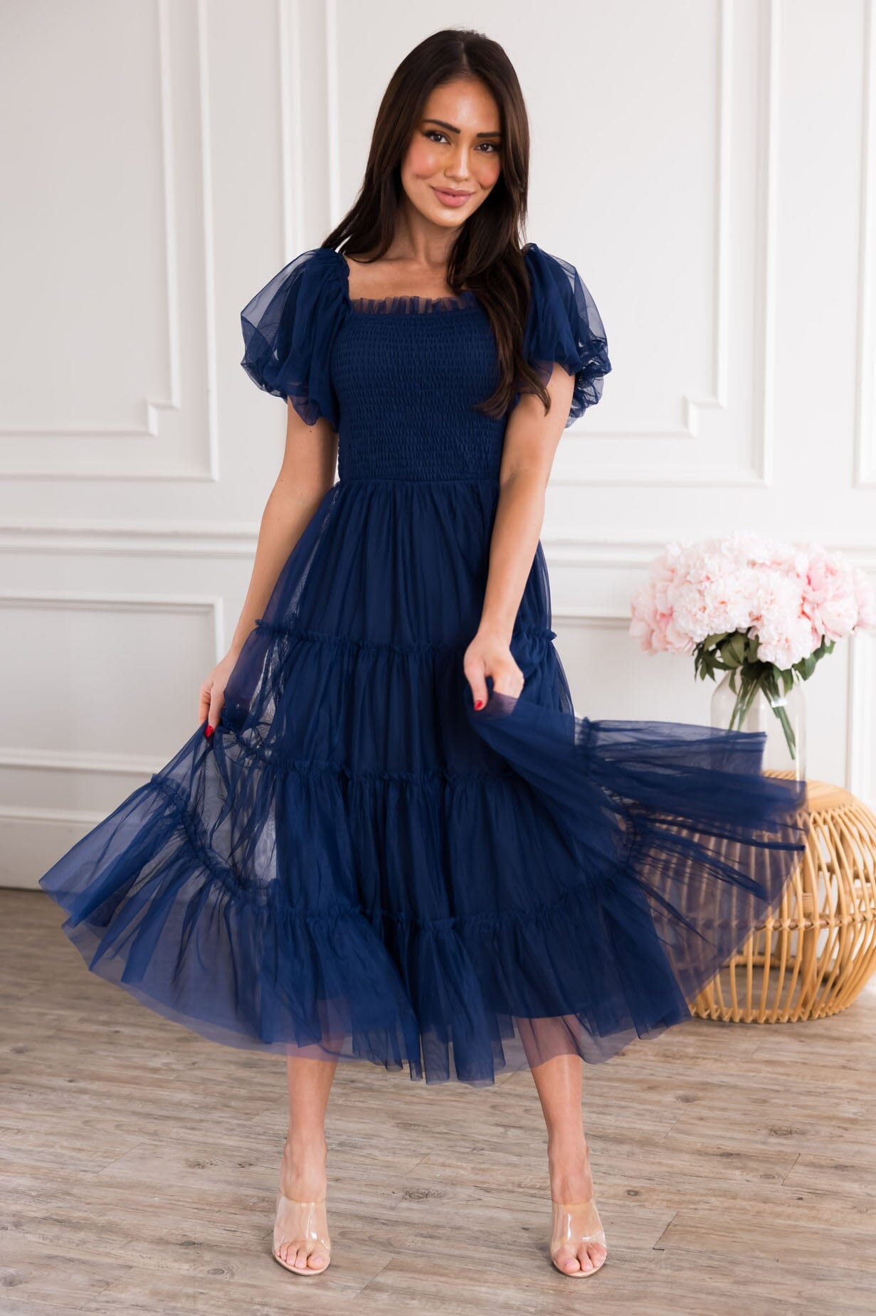 The Cesia Modest Tulle Dress