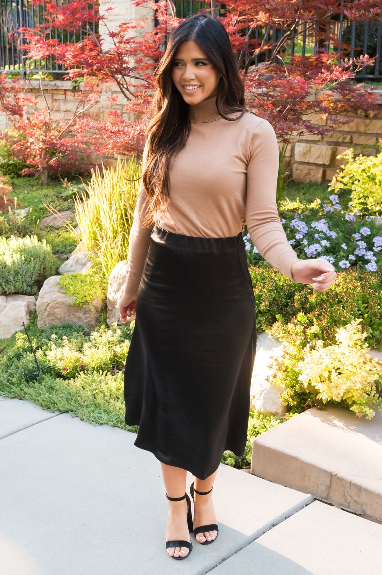 Follow Your Dreams Modest Satin Skirt Skirts vendor-unknown