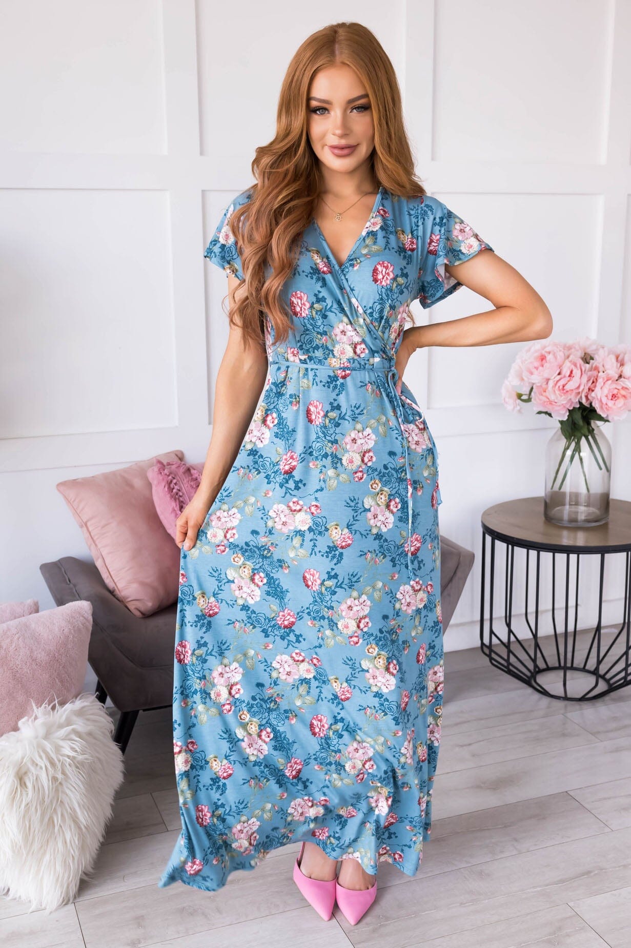 The Karey Modest Maxi Dress