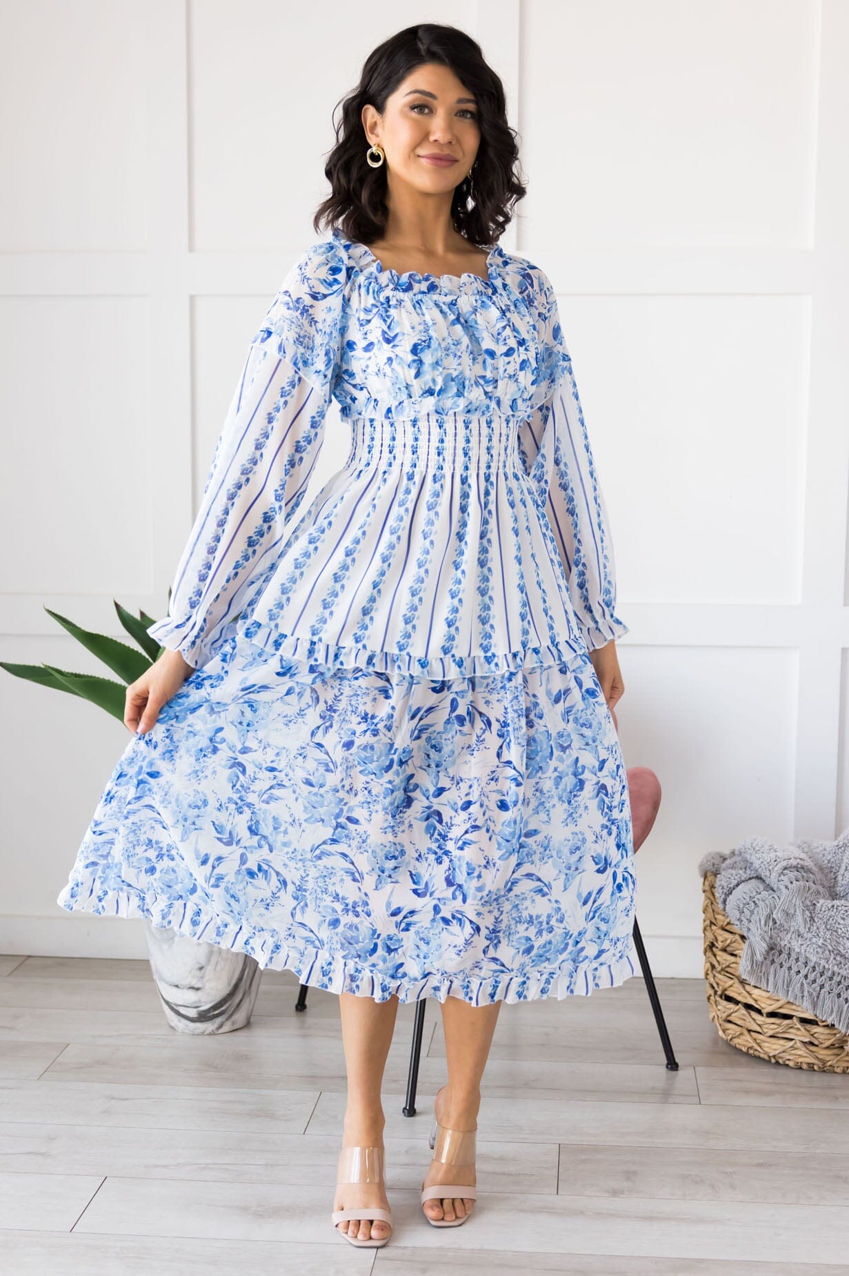 The Everson Modest Floral Dress