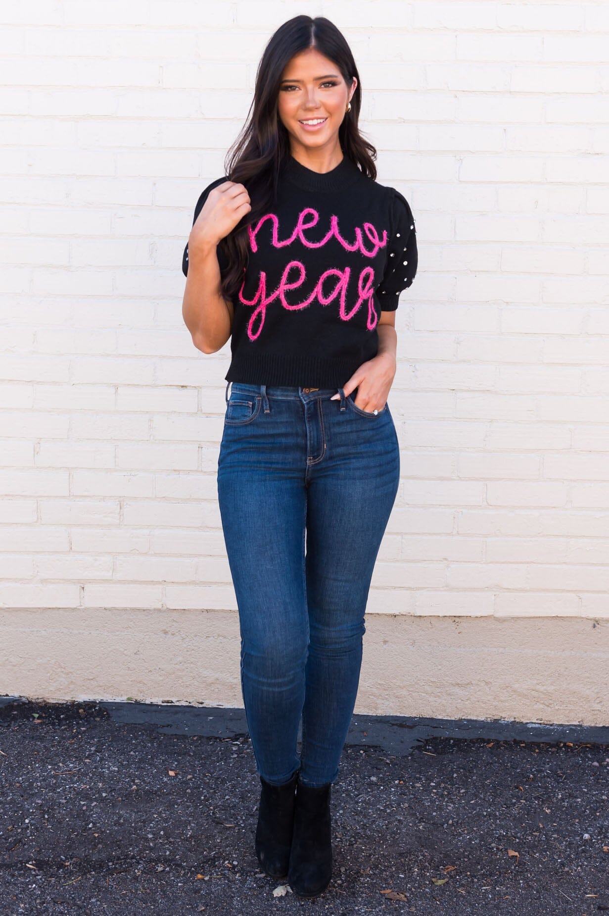 New Year Is Here Modest Sweater Modest Dresses vendor-unknown