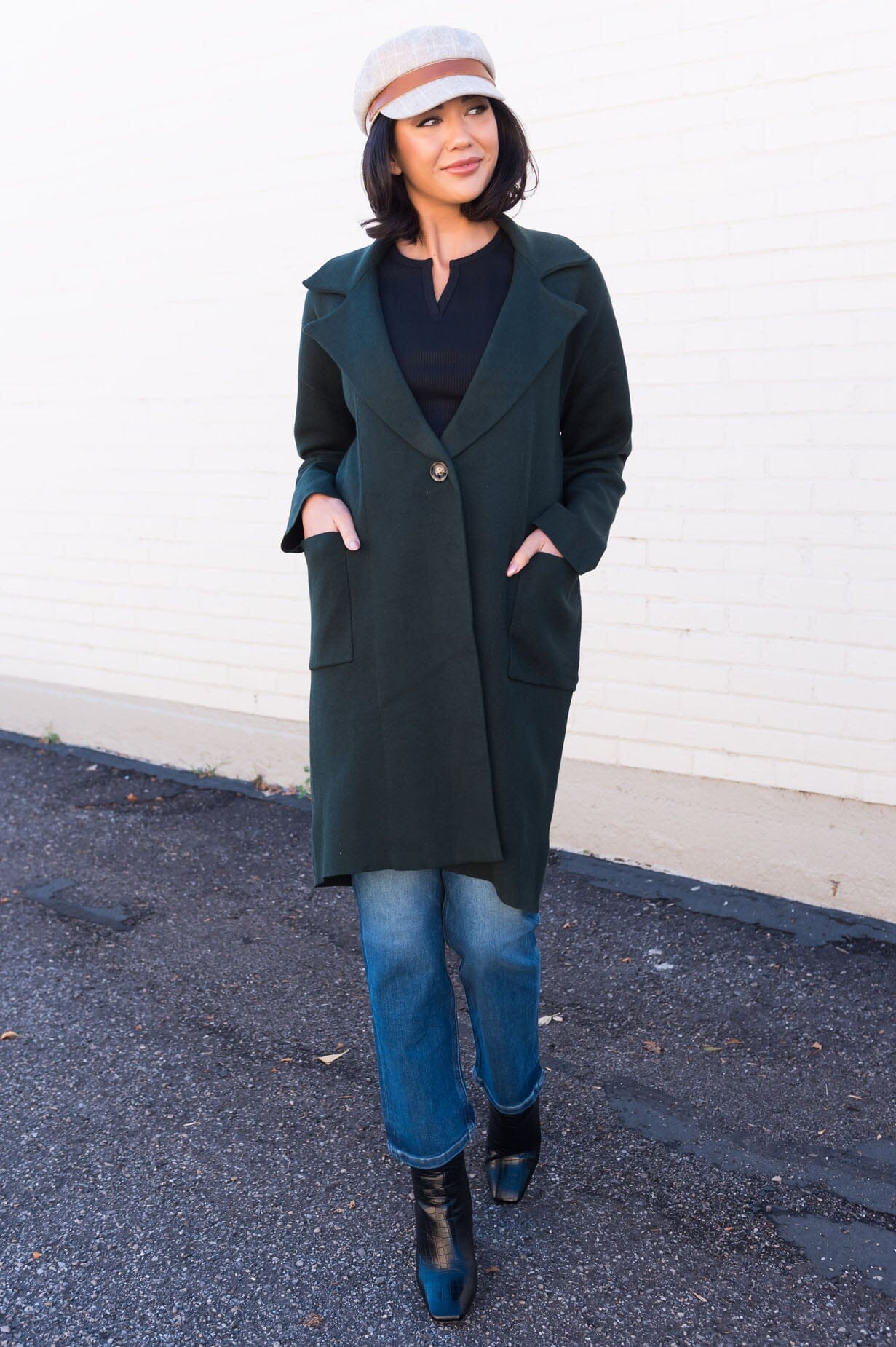 Bringing The Charm Modest Coat Tops vendor-unknown