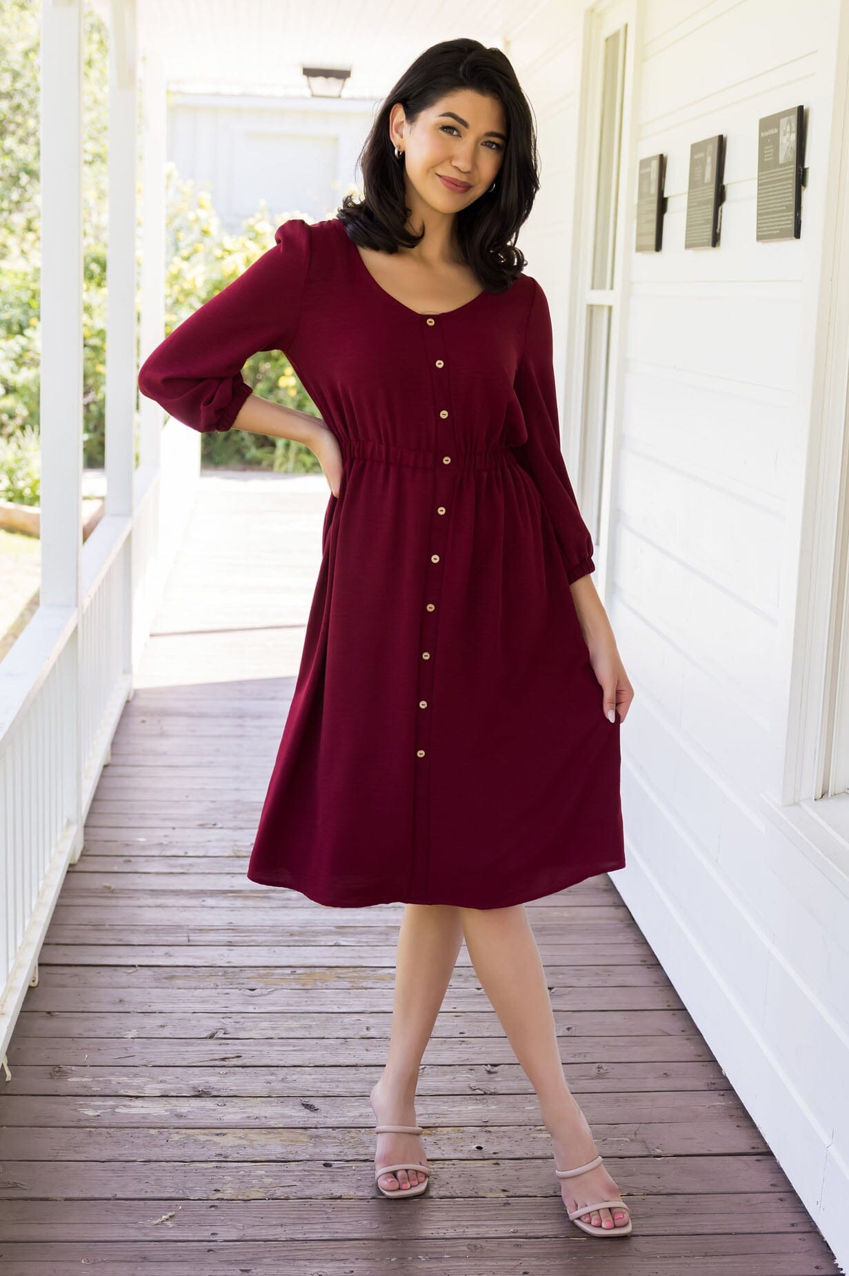 The Kasyn Modest Button Dress The Kasyn Modest Button Dress