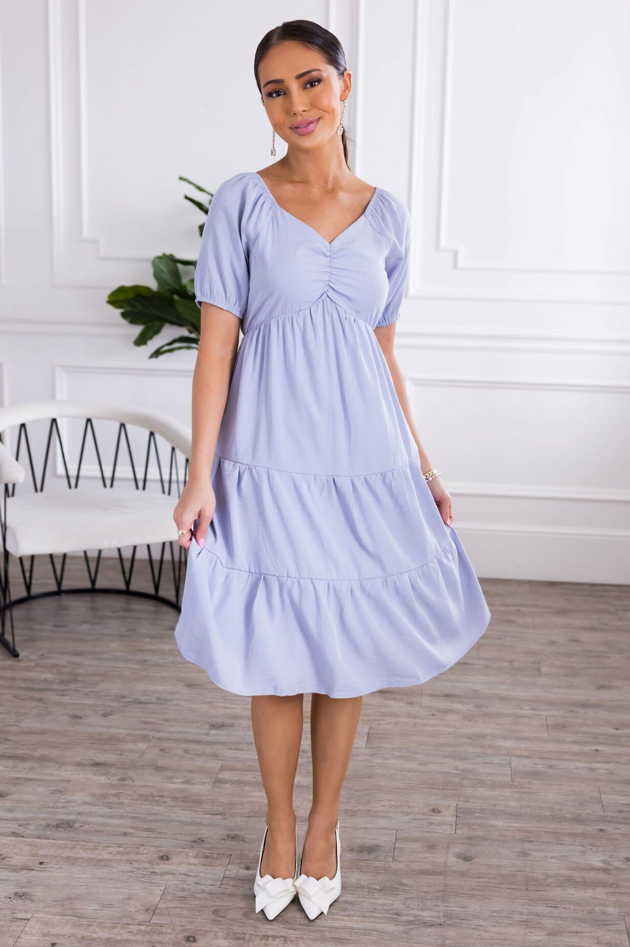 The Olivia Modest Mid-Length Dress The Olivia Modest Mid-Length Dress
