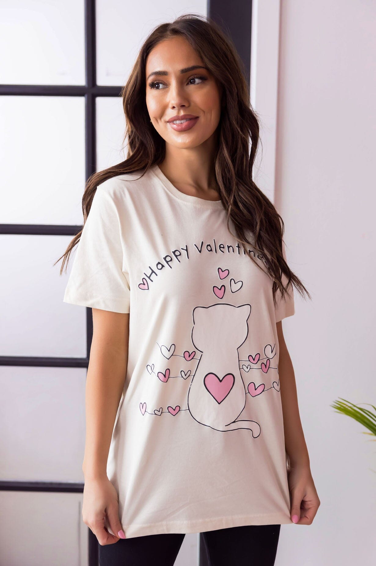 Sitting Pretty Valentine Tee Modest Dresses vendor-unknown