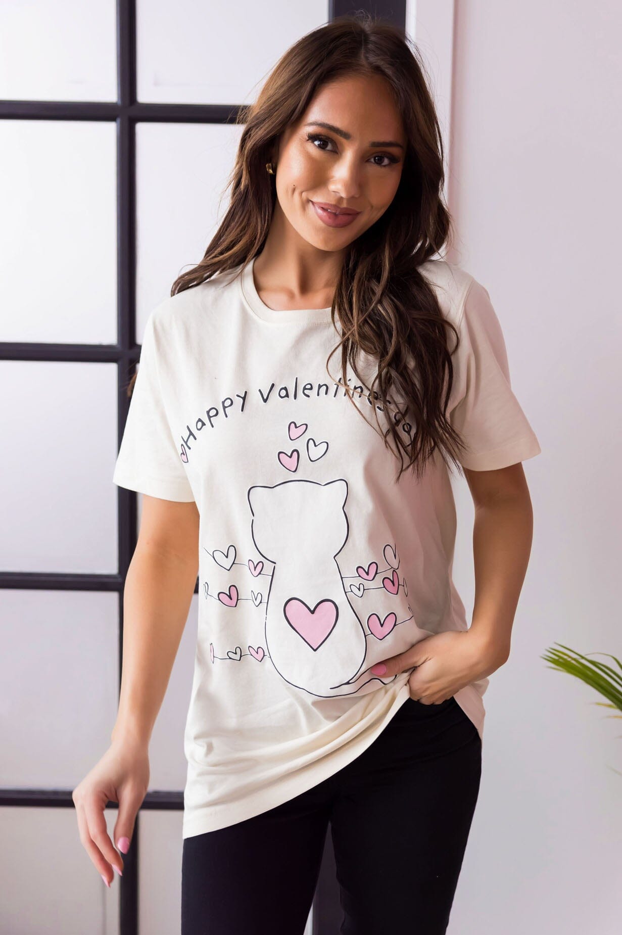 Sitting Pretty Valentine Tee Modest Dresses vendor-unknown