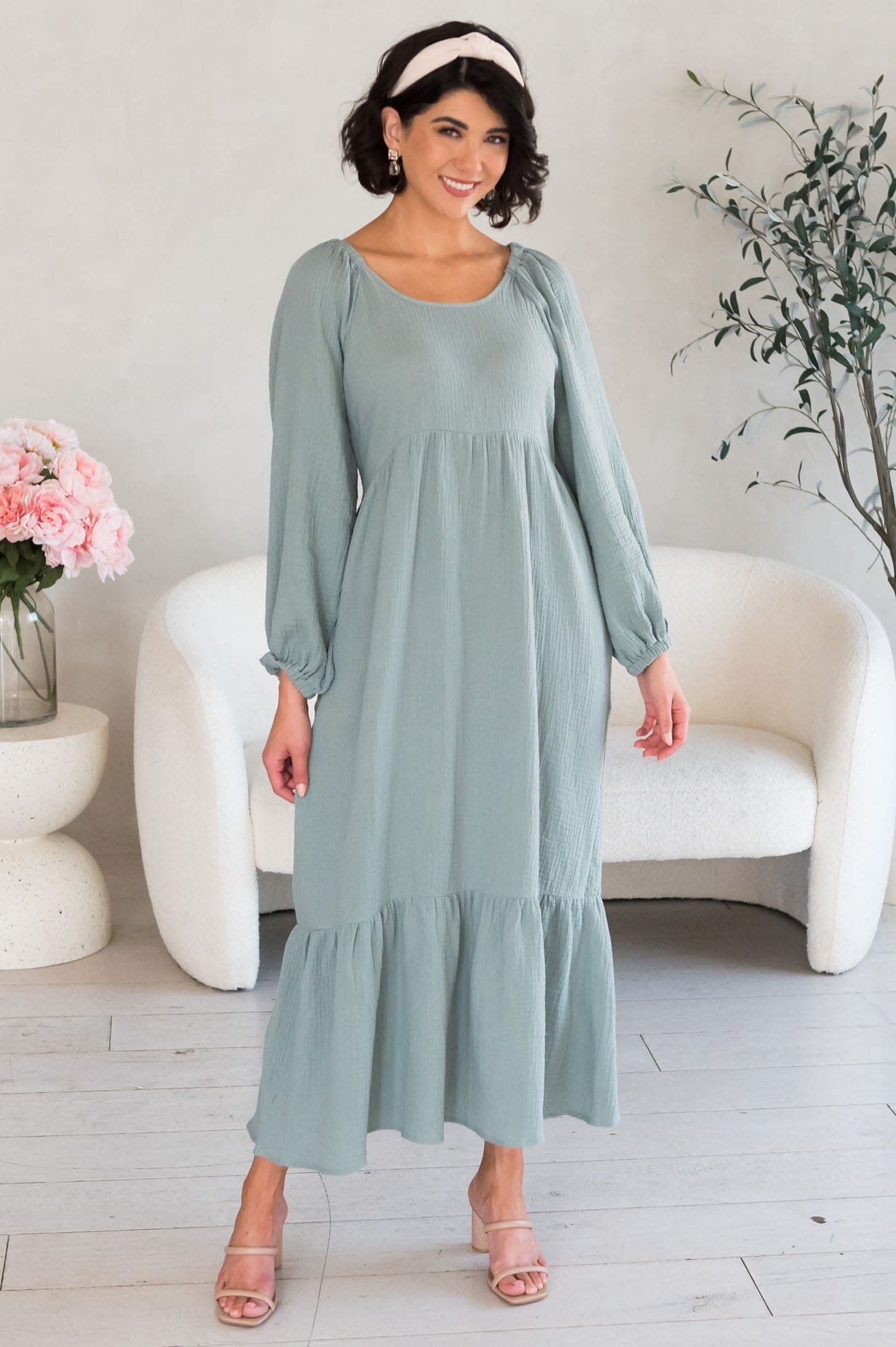 The Sophi Modest Gauze Dress