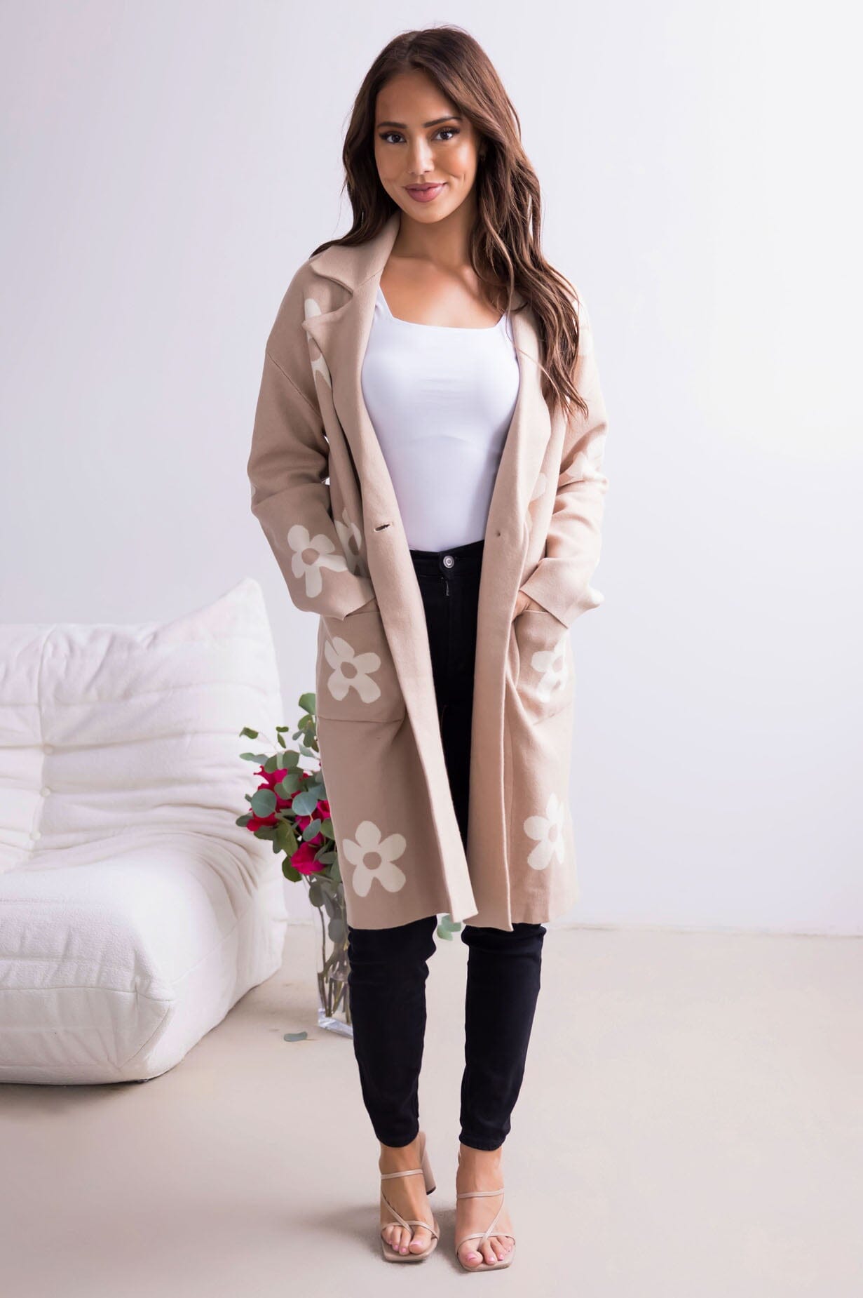 Good Luck Charm Sweater Coat Tops vendor-unknown