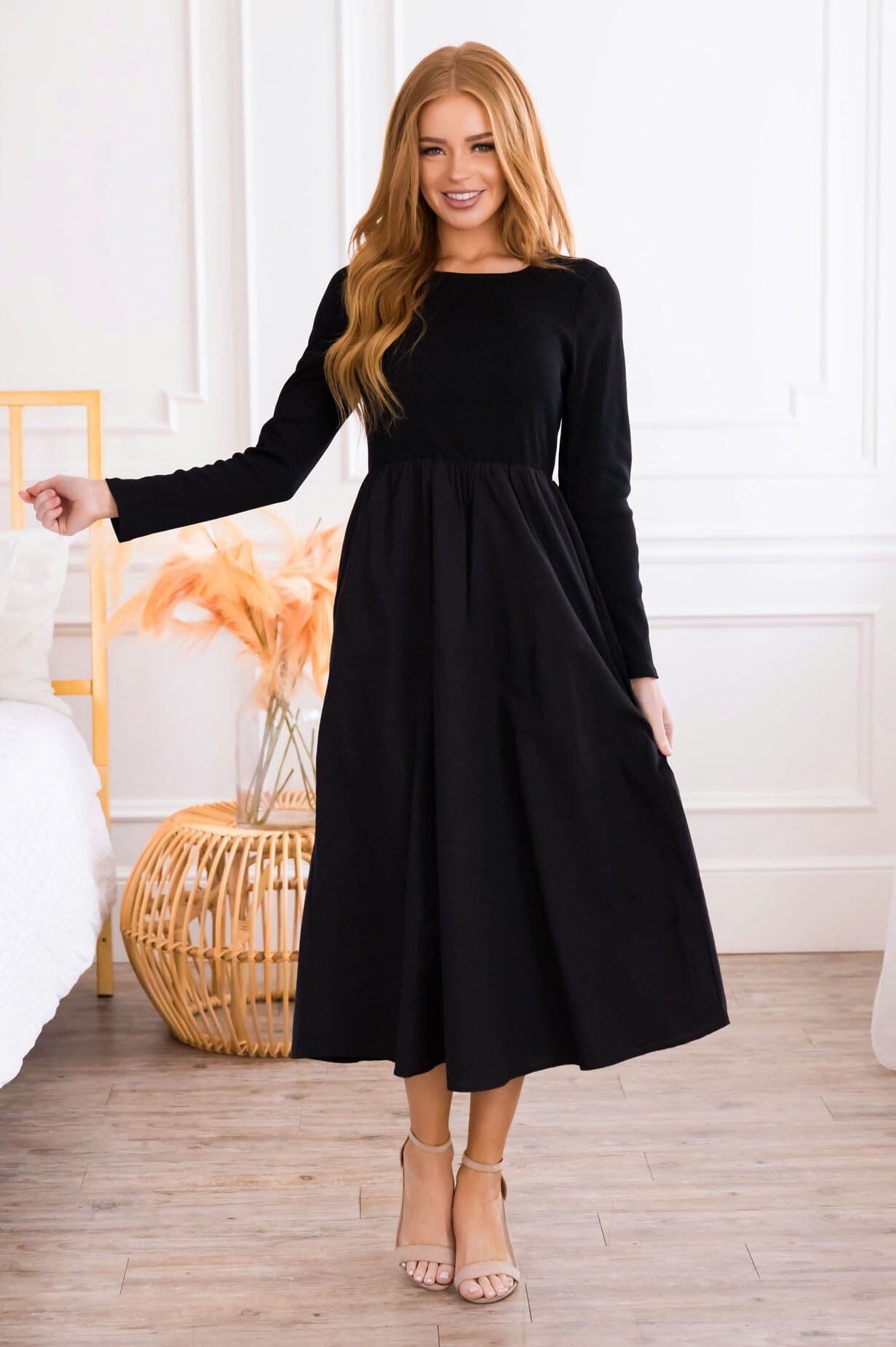 The Summit Modest Black Dress