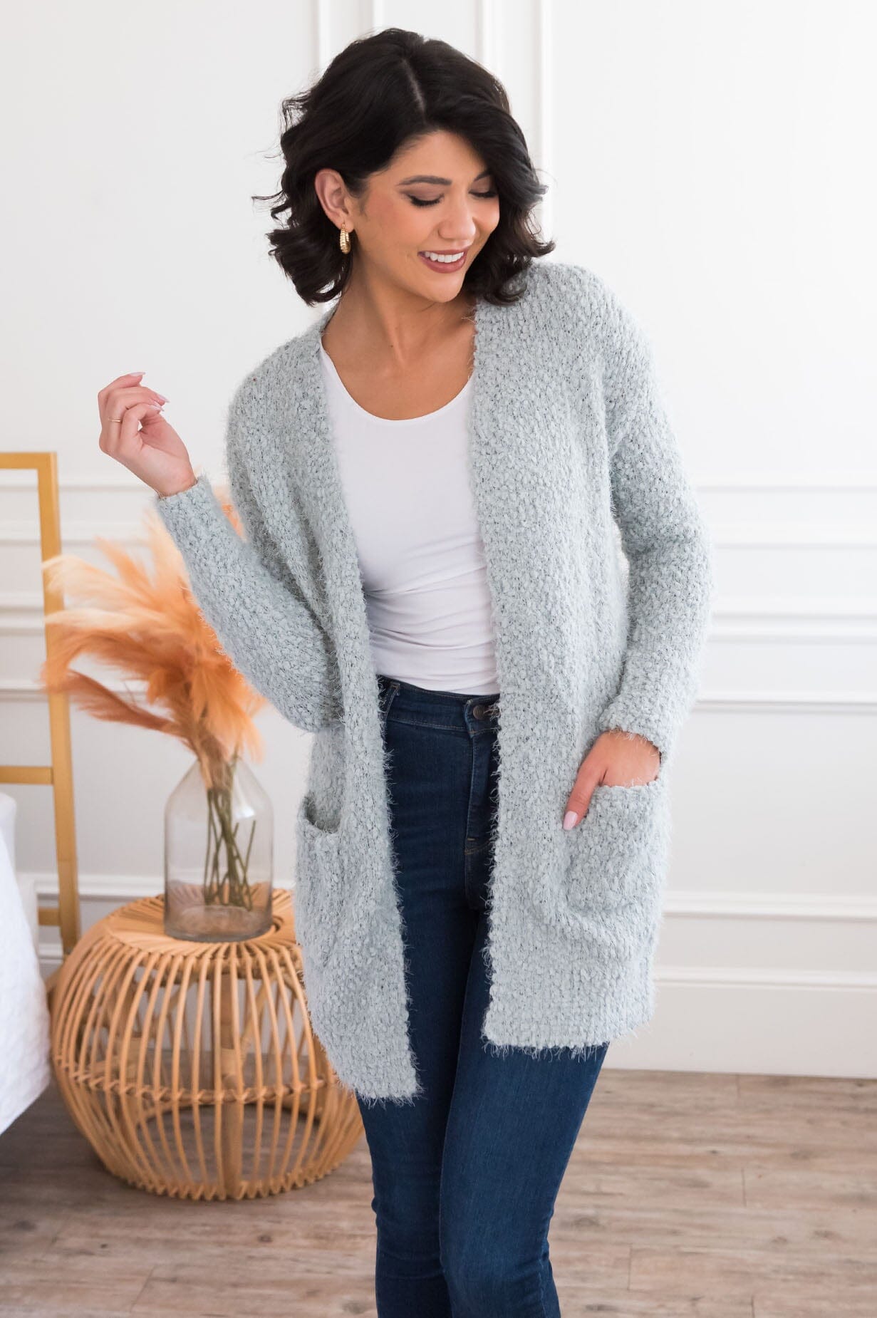 Soft & Cuddly Modest Sweater Cardigan Modest Dresses vendor-unknown