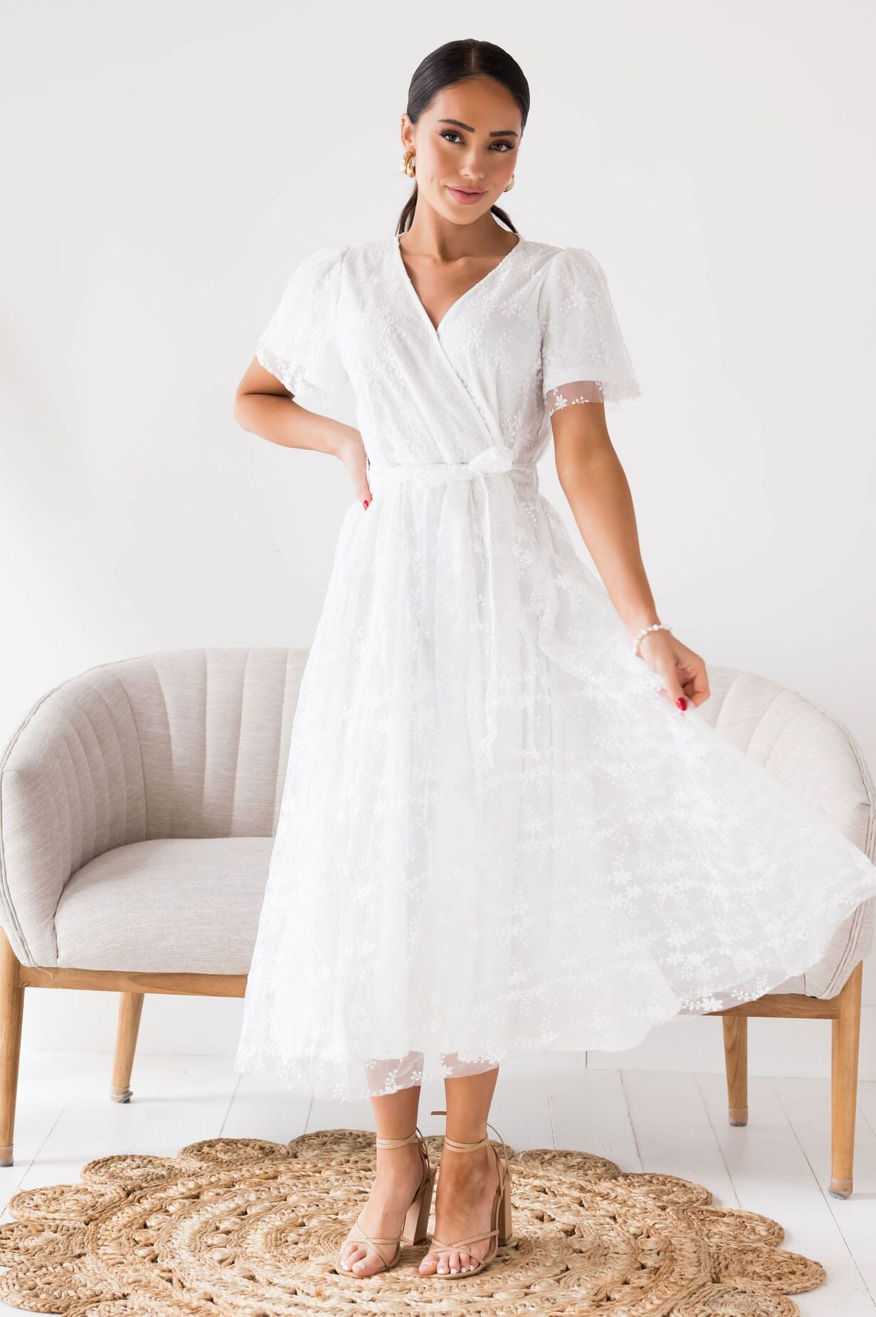 The Ellietta Modest Lace Dress