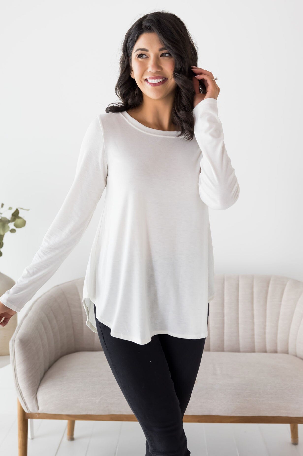 Beautifully Basic Long Sleeve Top NeeSee's Dresses