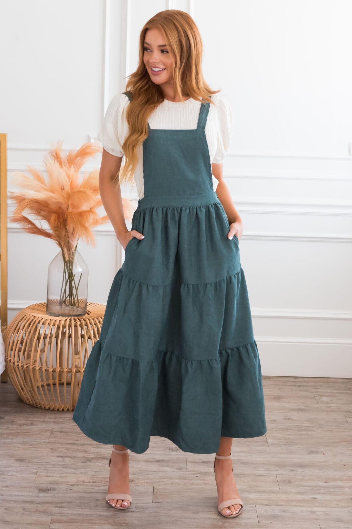 green jumper dresses Mini Quince Dress in Emerald Green main image 1
