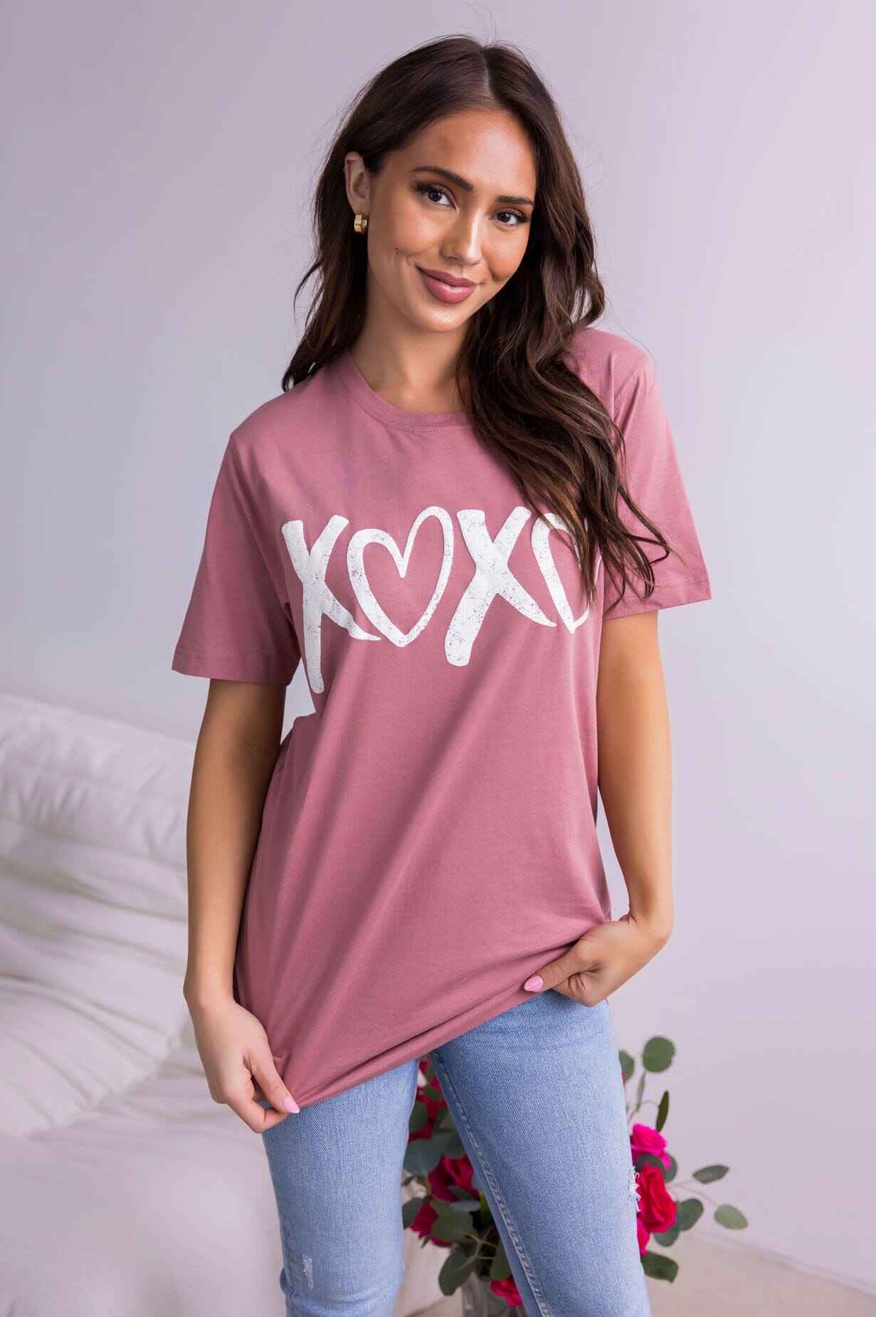 X's & O's Valentine Tee Modest Dresses vendor-unknown