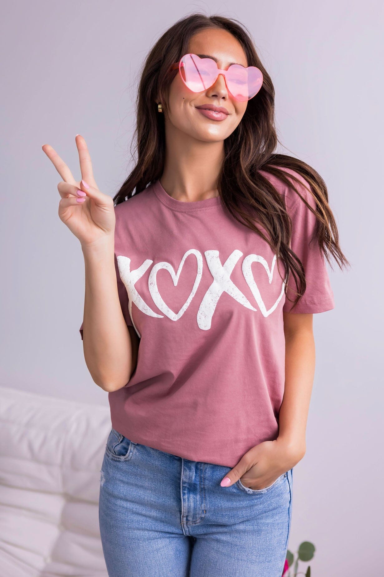 X's & O's Valentine Tee Modest Dresses vendor-unknown