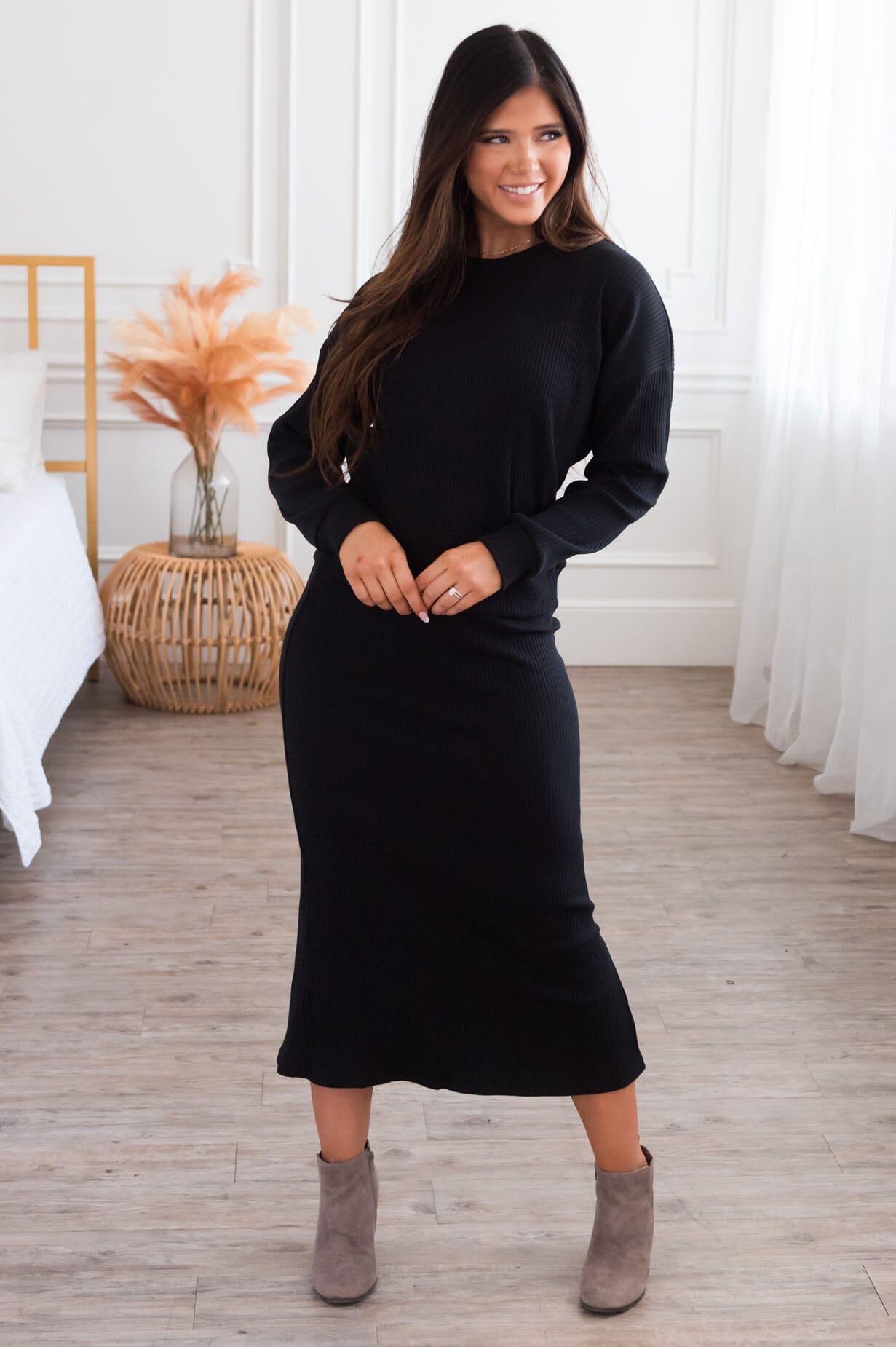 Classy And Cozy Modest Sweater Tops vendor-unknown