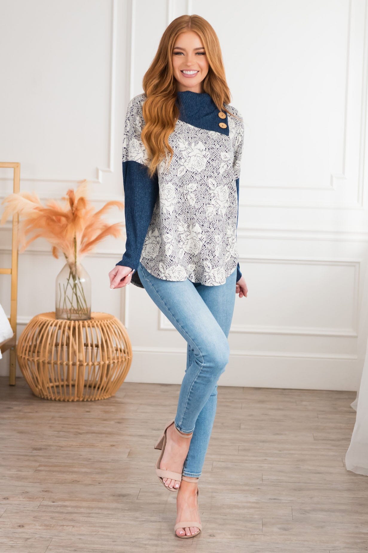 Strolling The Park Modest Sweater Modest Dresses vendor-unknown