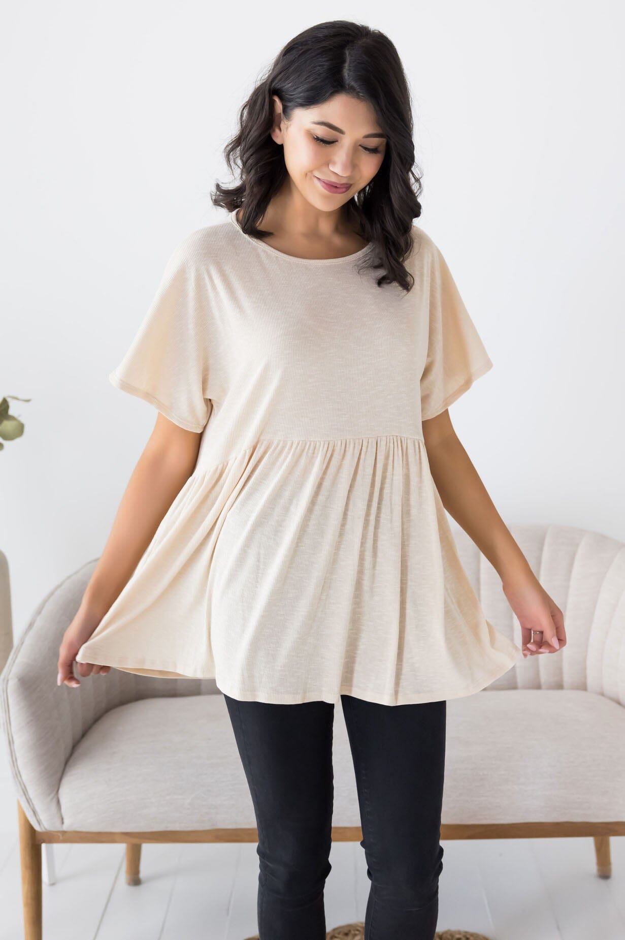 Getaway Ready Babydoll Top NeeSee's Dresses