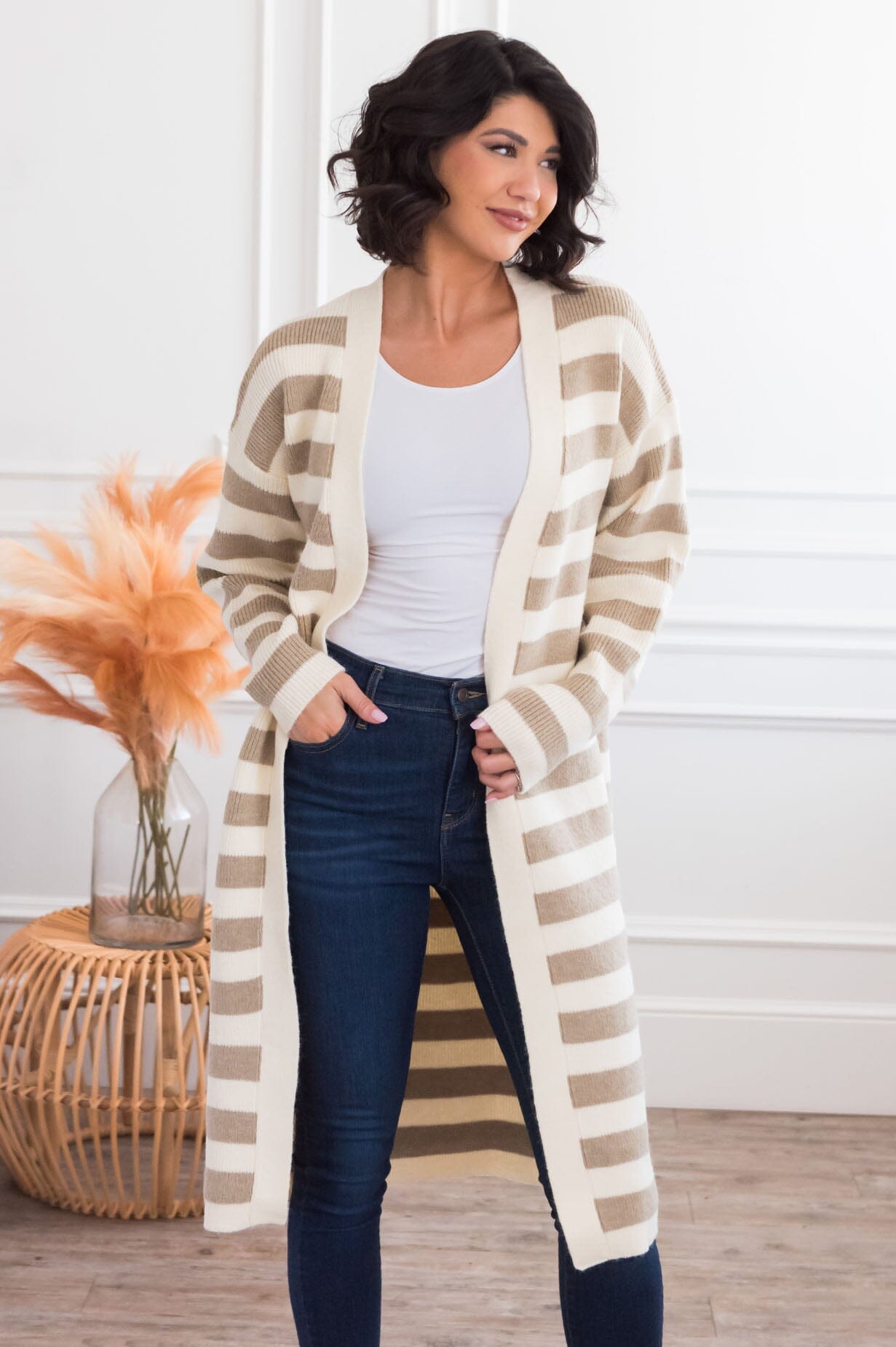 Happy Heart Modest Duster Modest Dresses vendor-unknown