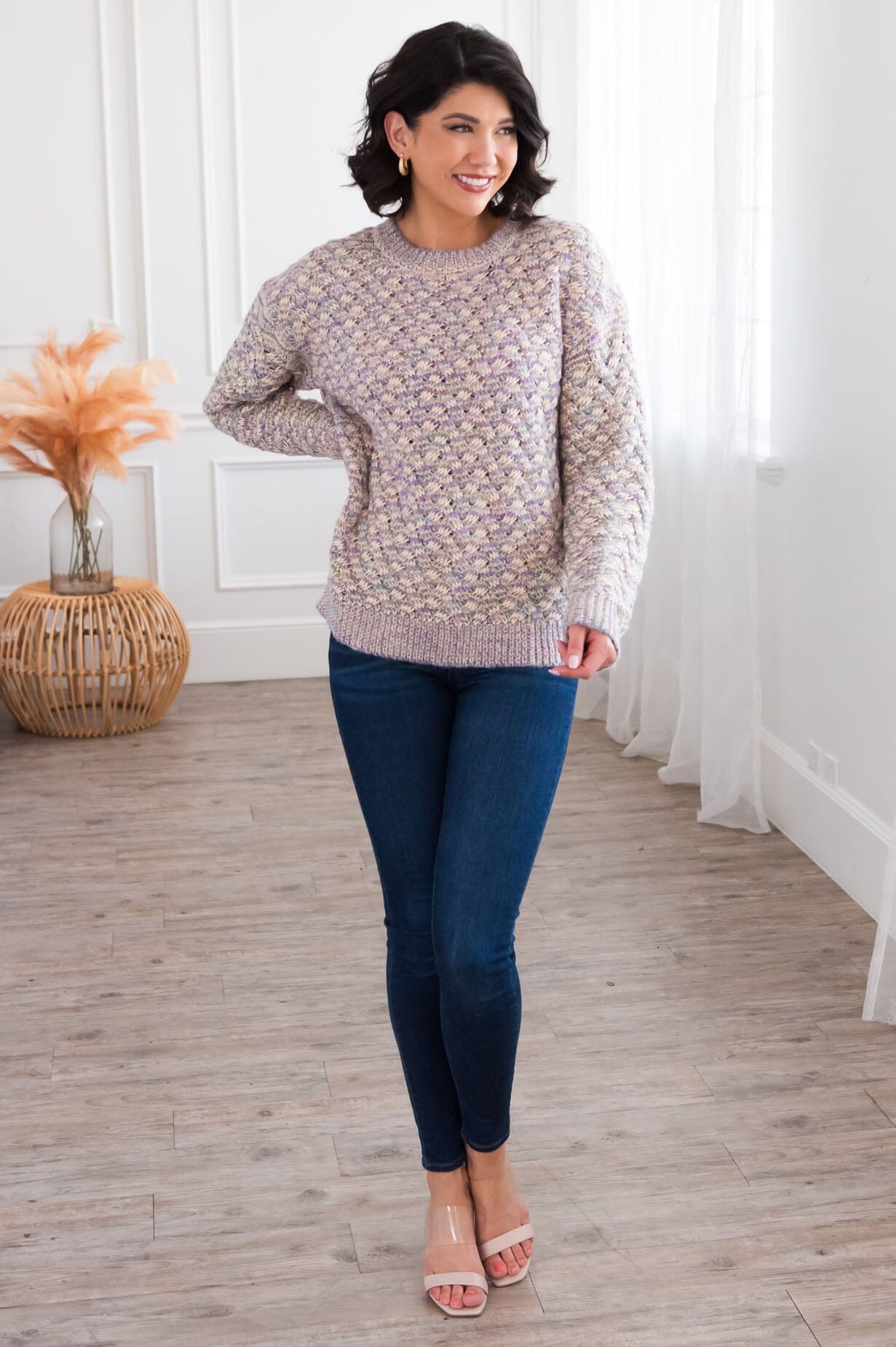 Joyful Day Modest Sweater Tops vendor-unknown