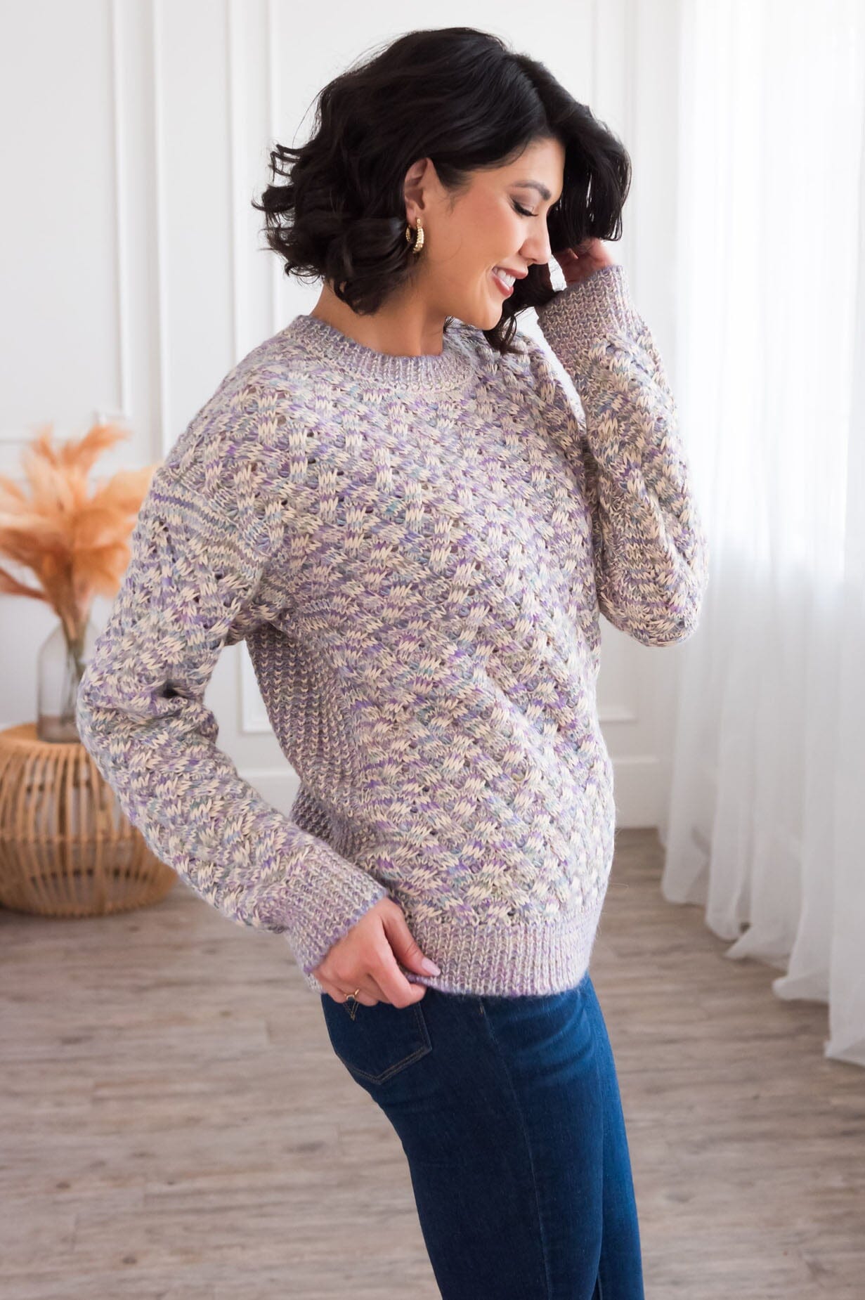 Joyful Day Modest Sweater Tops vendor-unknown