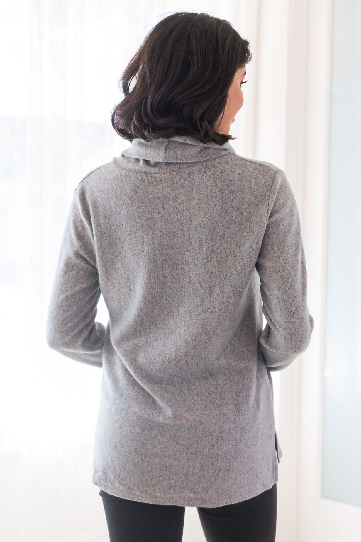 You Are So Loved Modest Cowl Neck Sweater Tops vendor-unknown