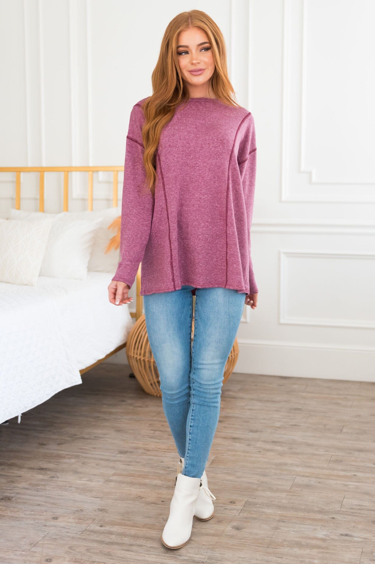 Give Yourself Grace Modest Terry Top Modest Dresses vendor-unknown