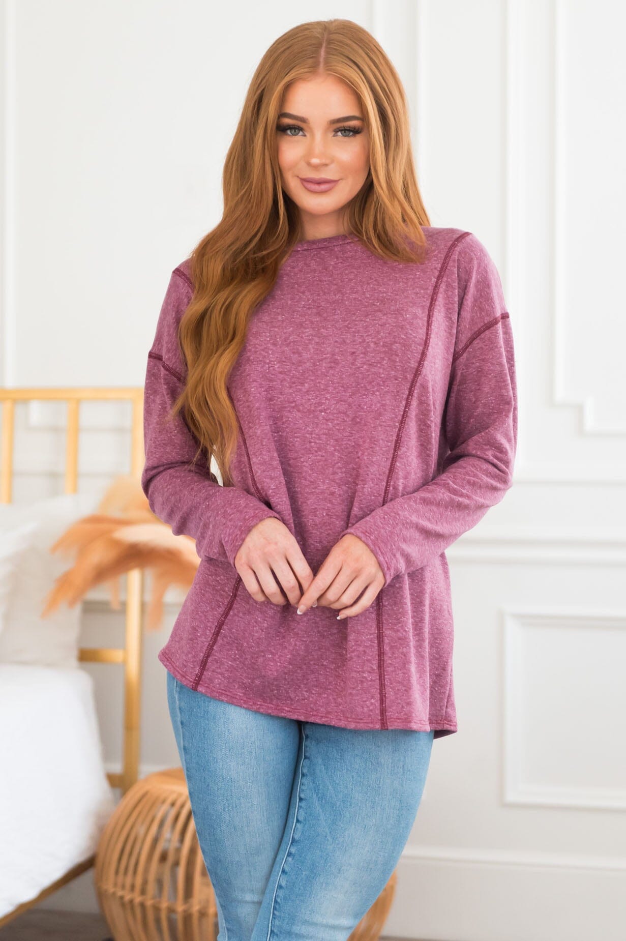 Give Yourself Grace Modest Terry Top Modest Dresses vendor-unknown