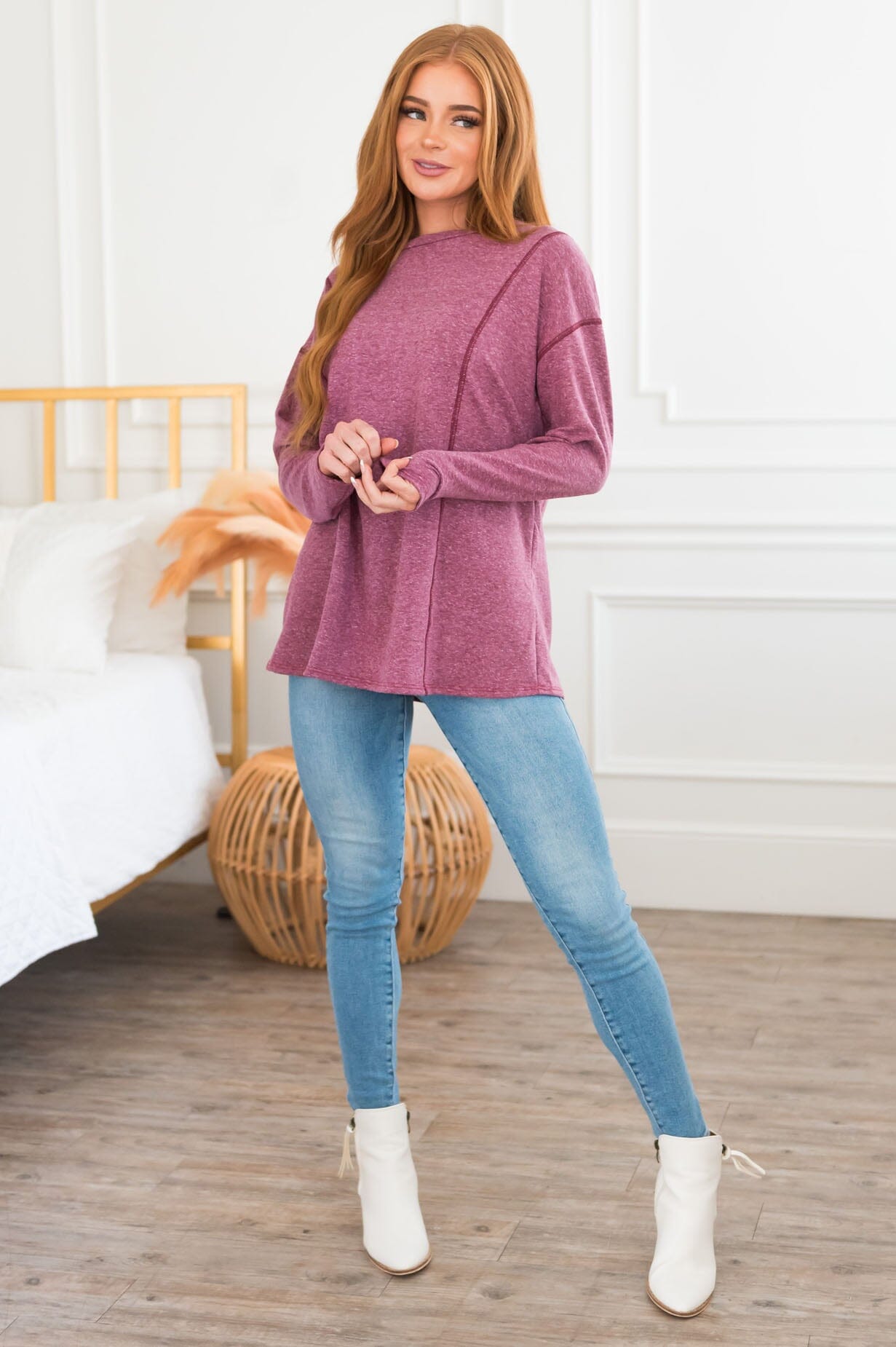 Give Yourself Grace Modest Terry Top Modest Dresses vendor-unknown