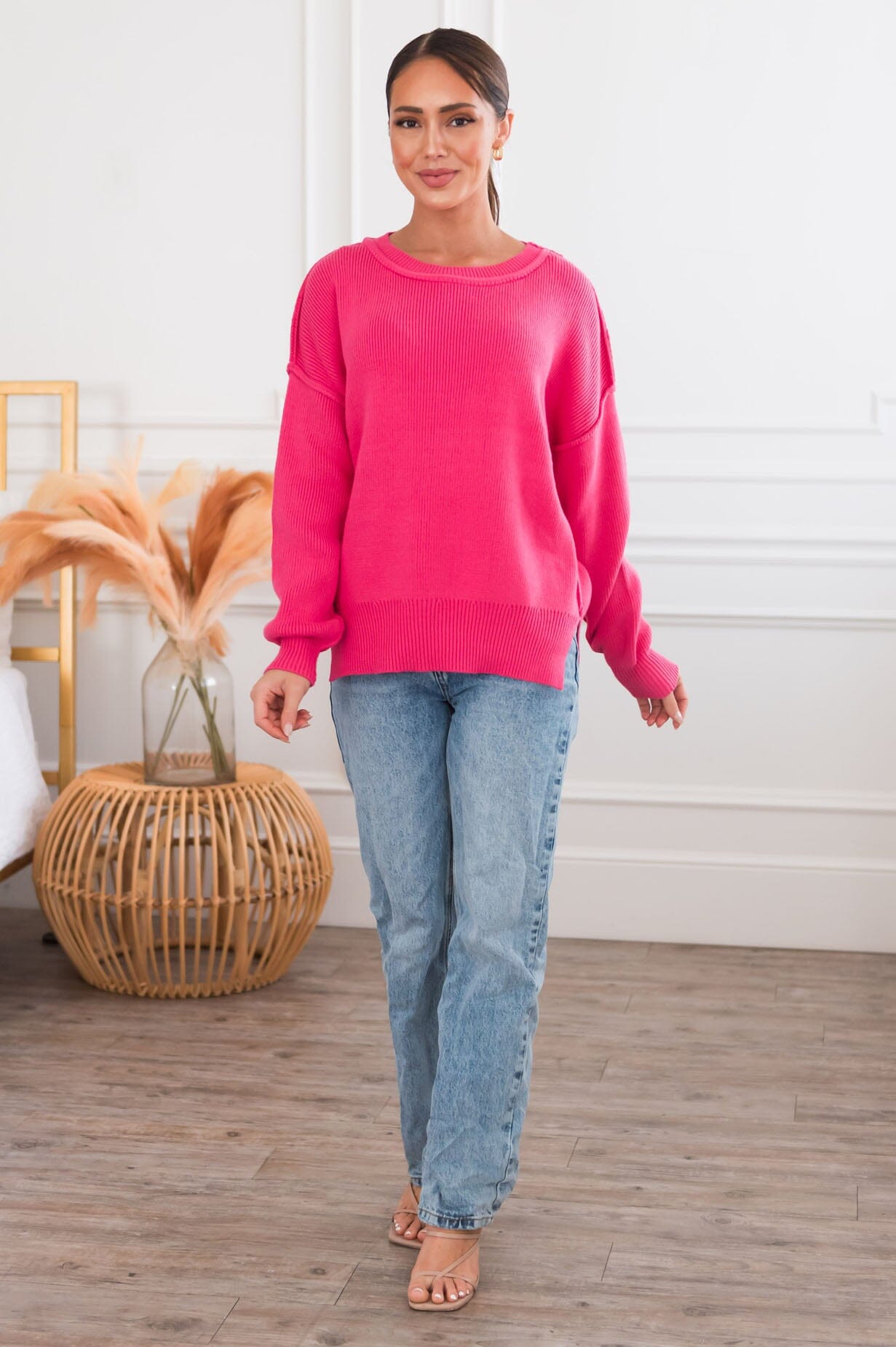 Happened By Chance Modest Sweater Tops vendor-unknown