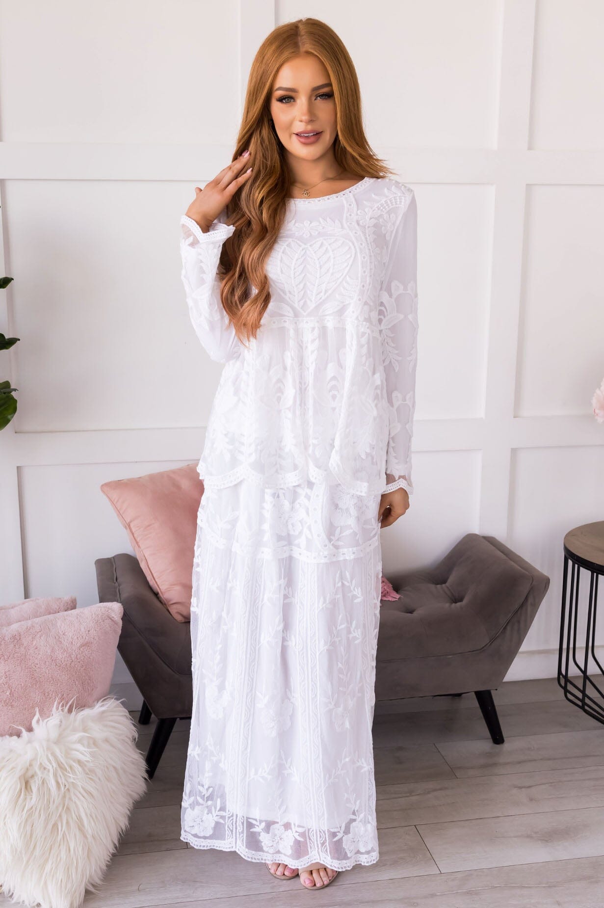 Delicate Darling Lace Blouse Skirts vendor-unknown