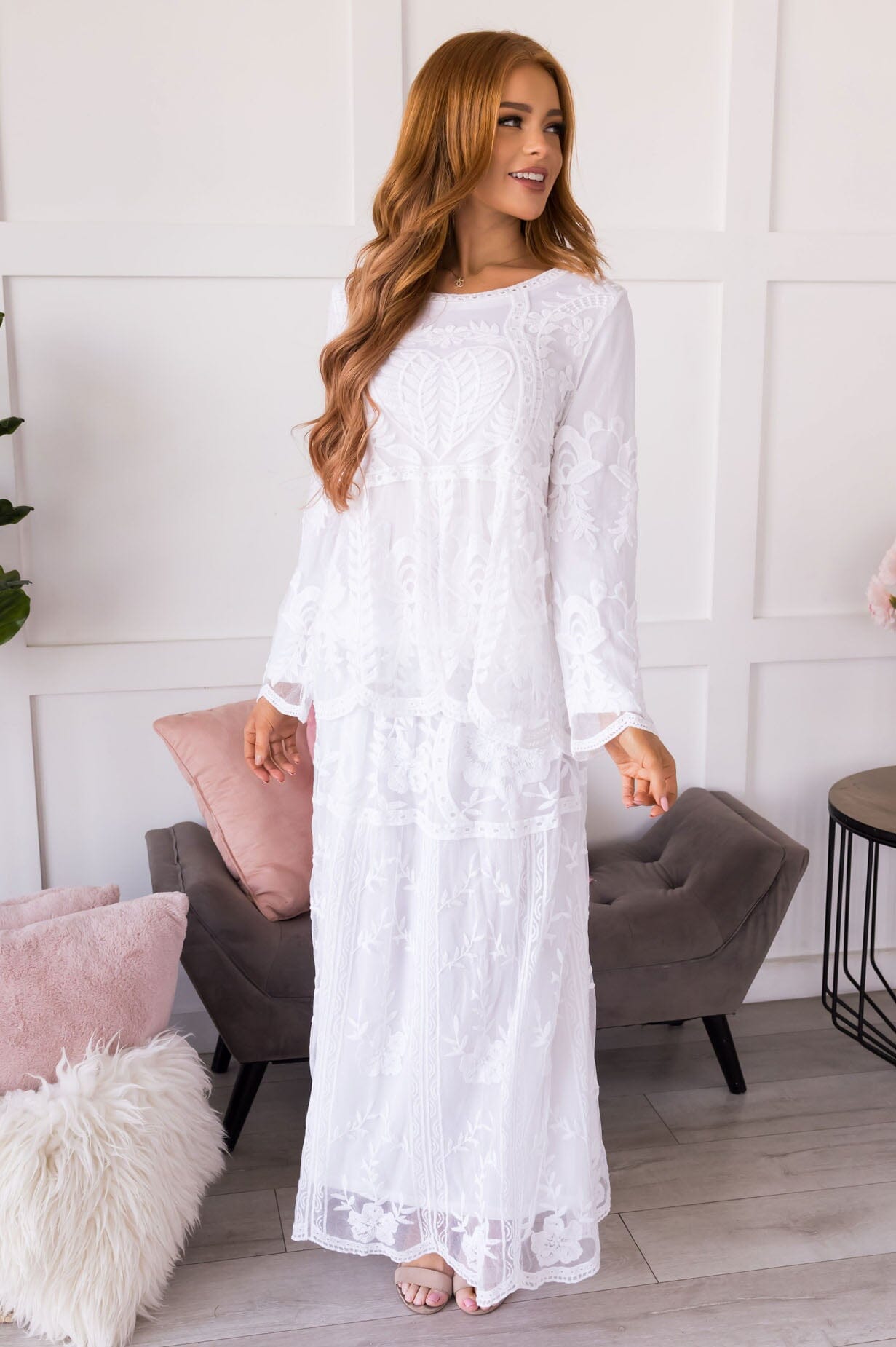 Delicate Darling Lace Blouse Skirts vendor-unknown