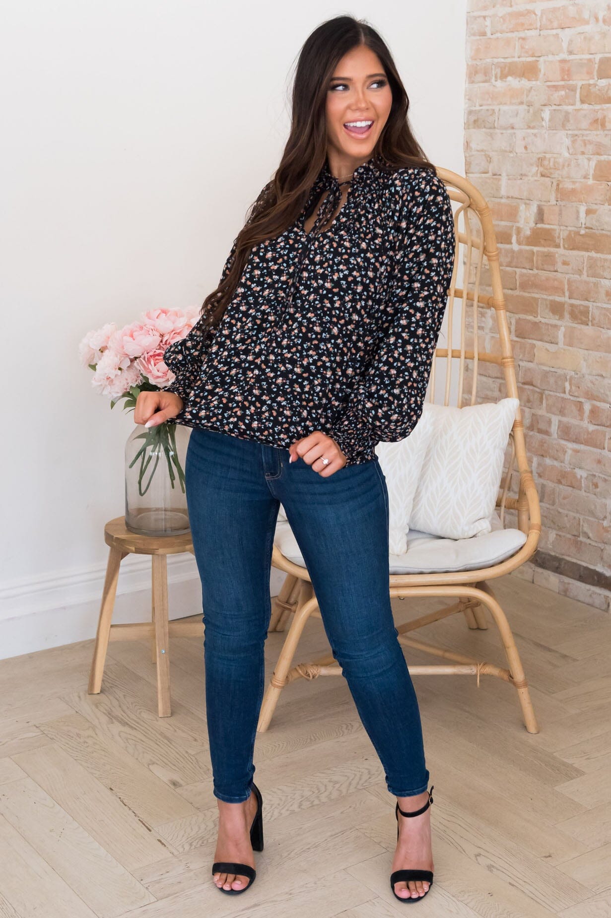 Speaking From The Heart Modest Blouse Tops vendor-unknown