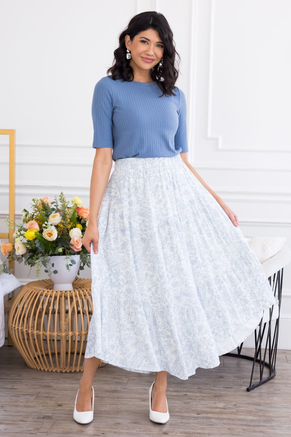 Today's Promise Modest Tier Skirt Modest Dresses vendor-unknown