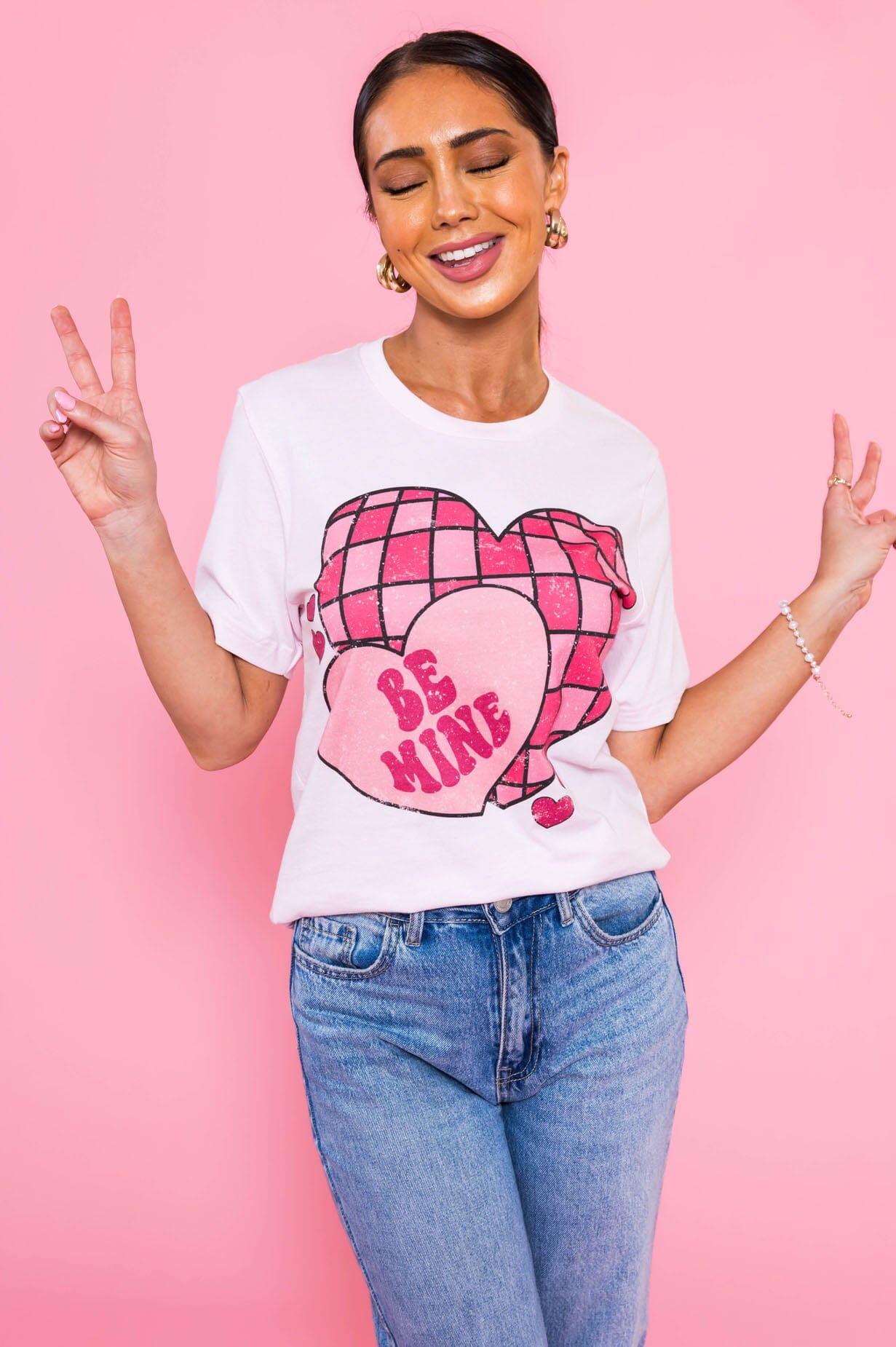 Disco Fever Valentine's Tee Modest Dresses vendor-unknown