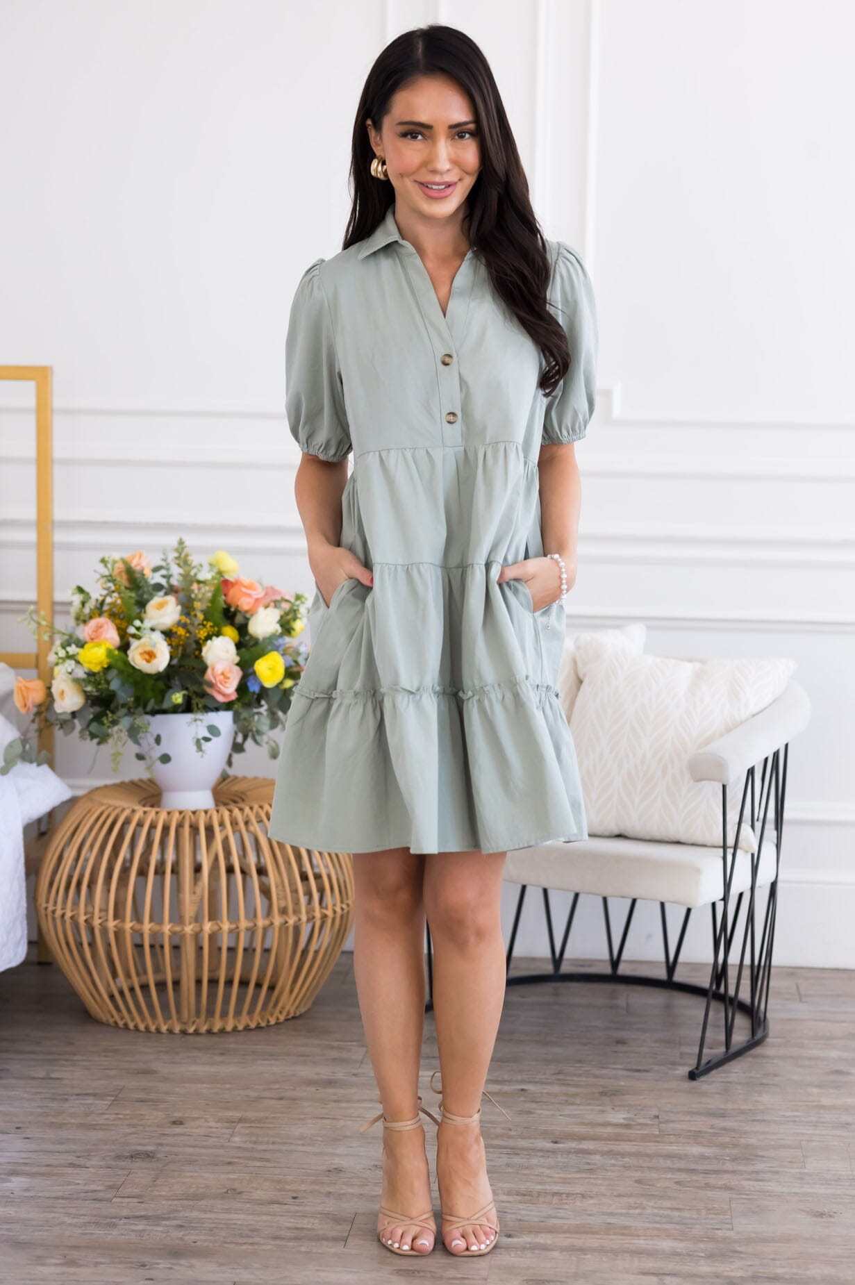 short sleeve dress for women Princess Polly Lukea Long Sleeve Minidress in White at Nordstrom, Size 8