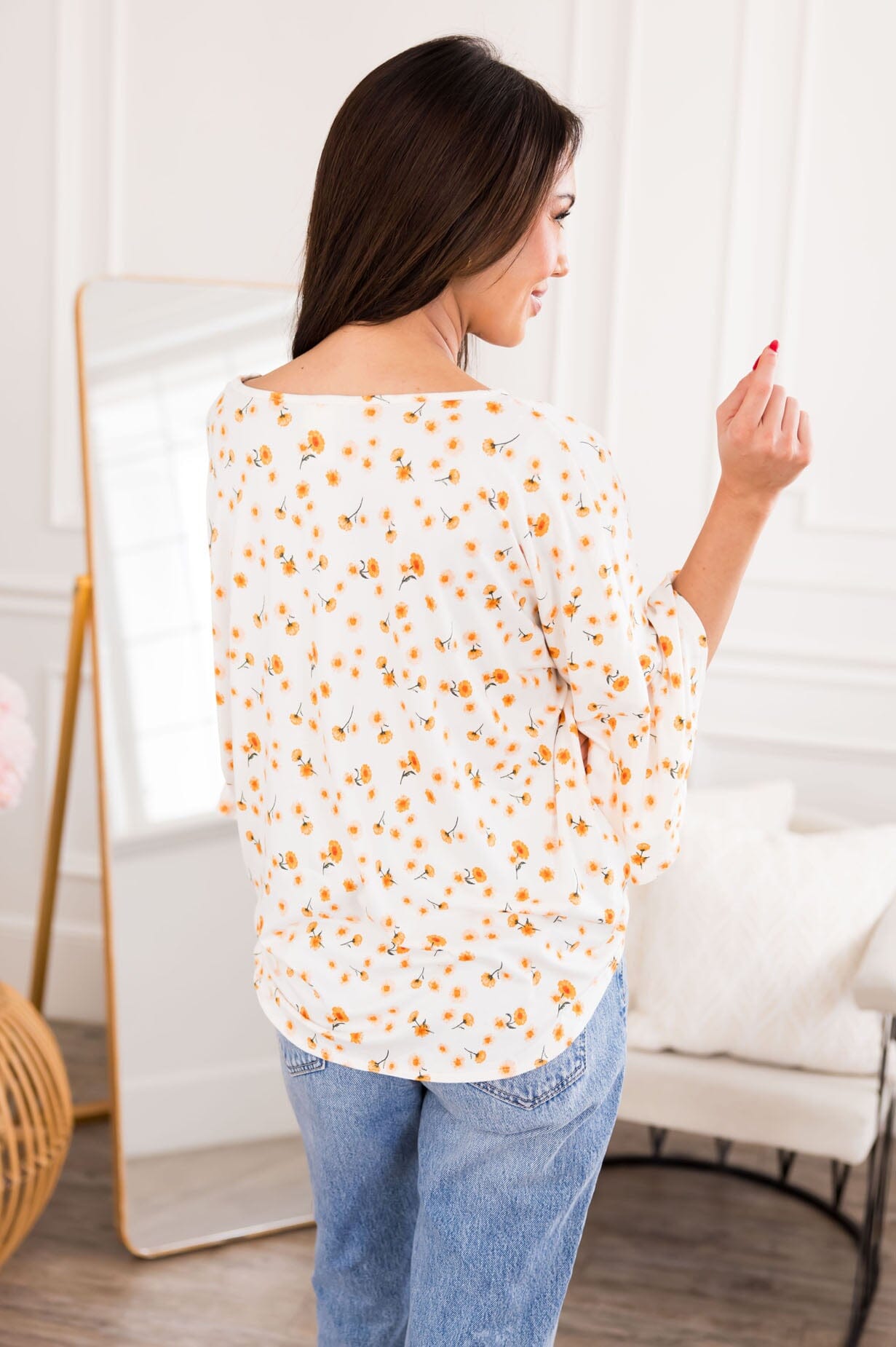 Daisy Dazed Bell Sleeve Top Modest Dresses vendor-unknown