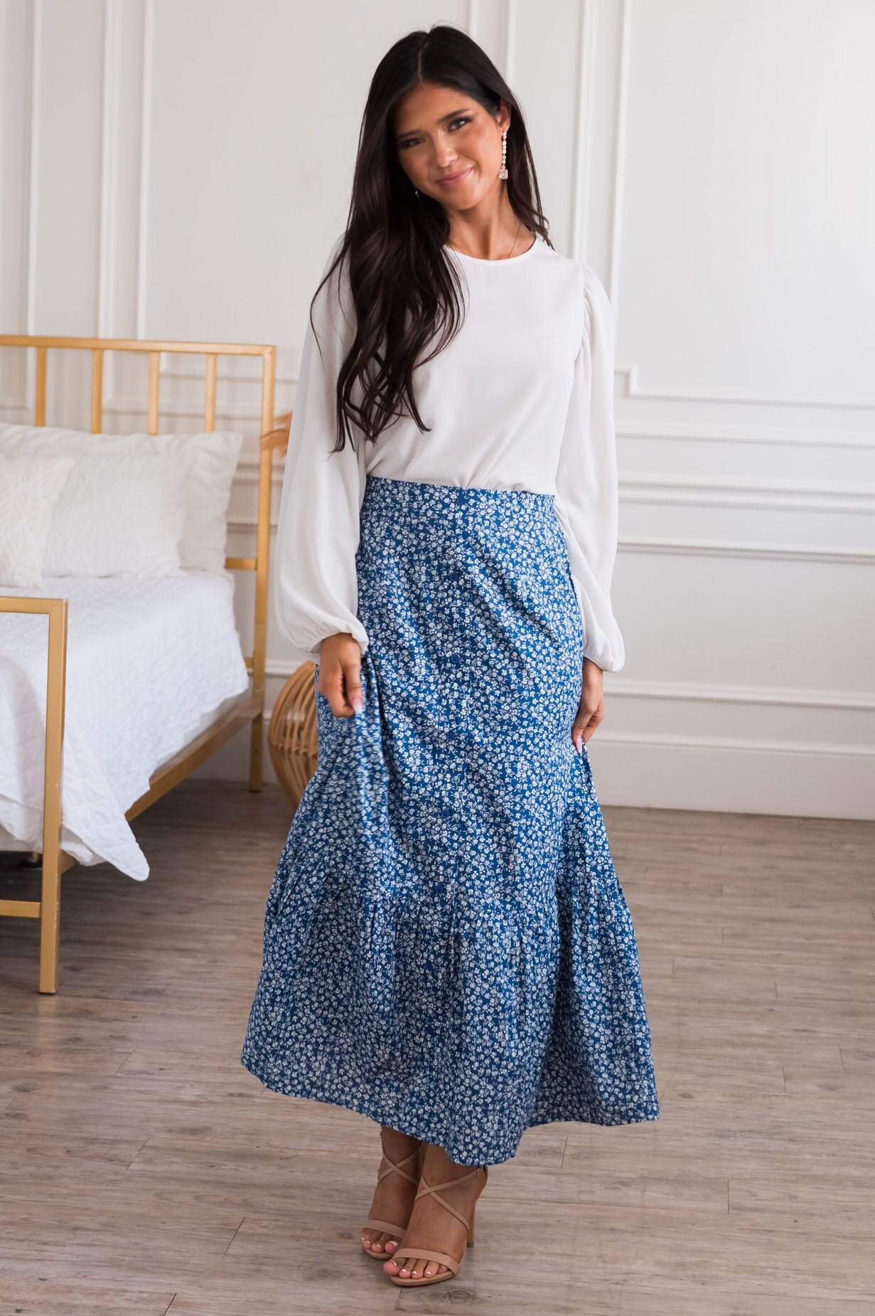 Shopping Spree Modest Maxi Skirt Skirts vendor-unknown