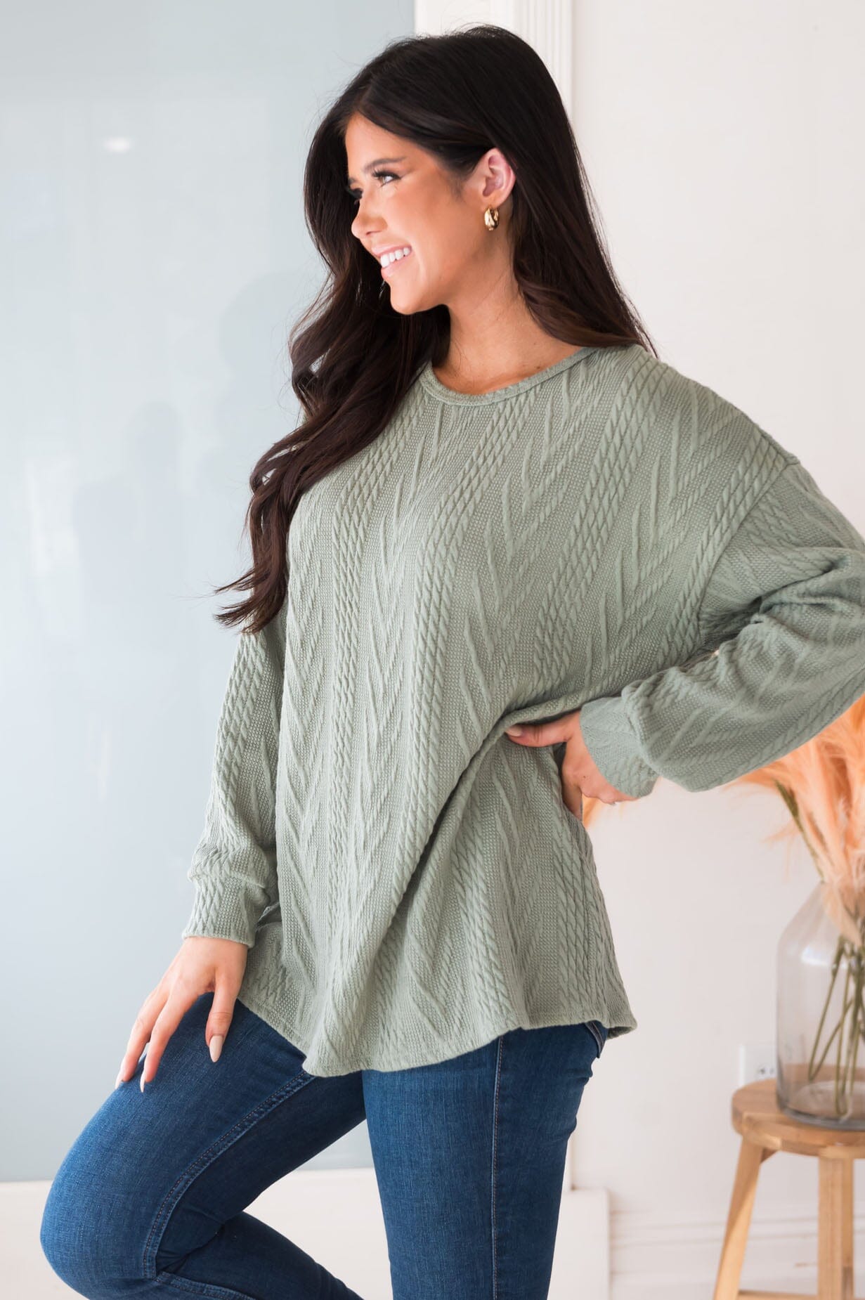 Bringing The Cheer Modest Sweater Modest Dresses vendor-unknown