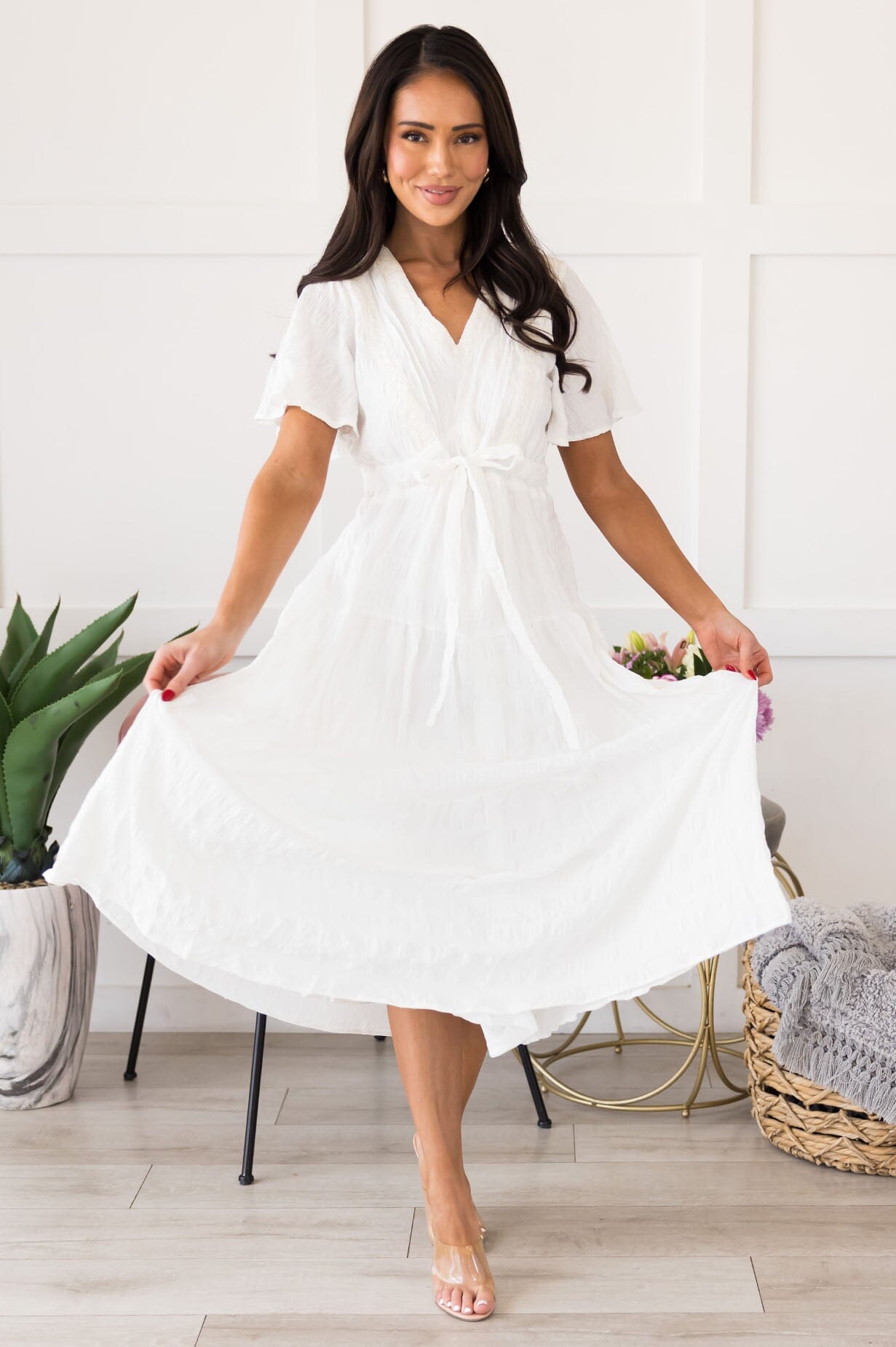 The Selena Modest Dresses vendor-unknown