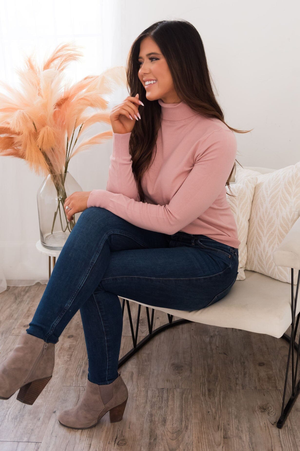 Simply Stunning Modest Turtleneck Sweater NeeSee's Dresses