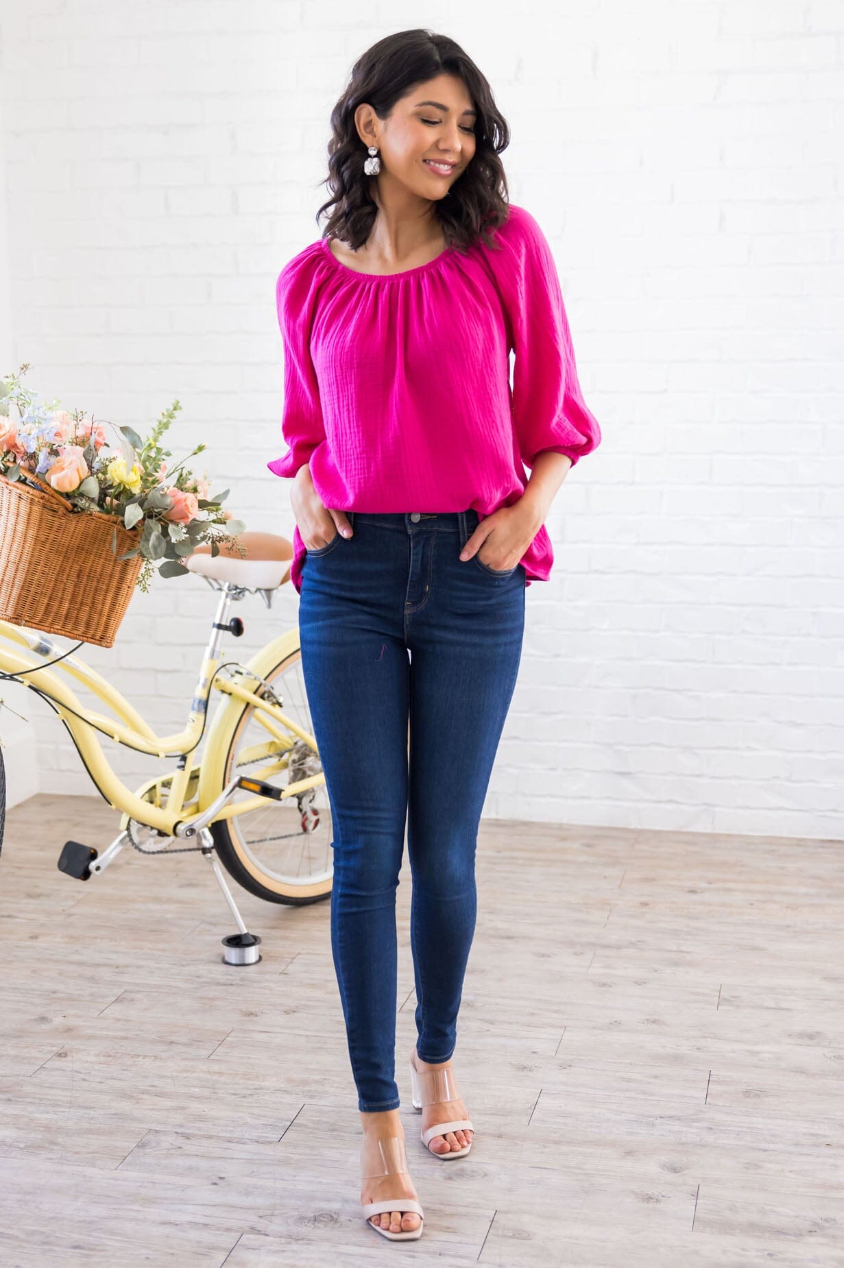 Joy Abounds Textured Top Tops vendor-unknown