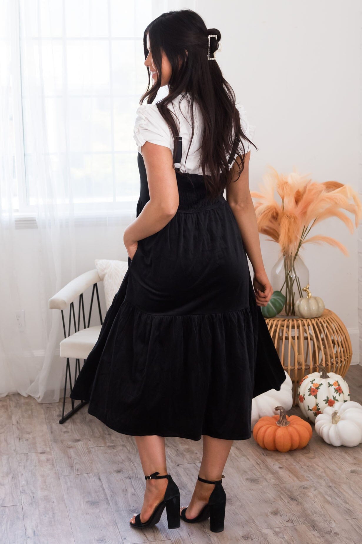 The Arianelle Modest Overall Dress Modest Dresses vendor-unknown