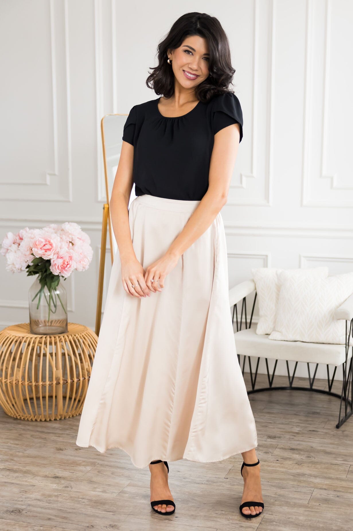 No Standing By Satin Skirt Skirts vendor-unknown