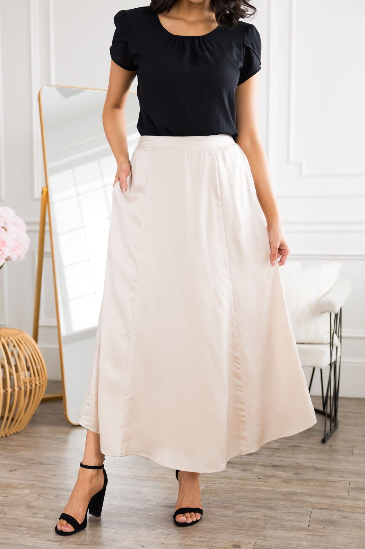 No Standing By Satin Skirt Skirts vendor-unknown