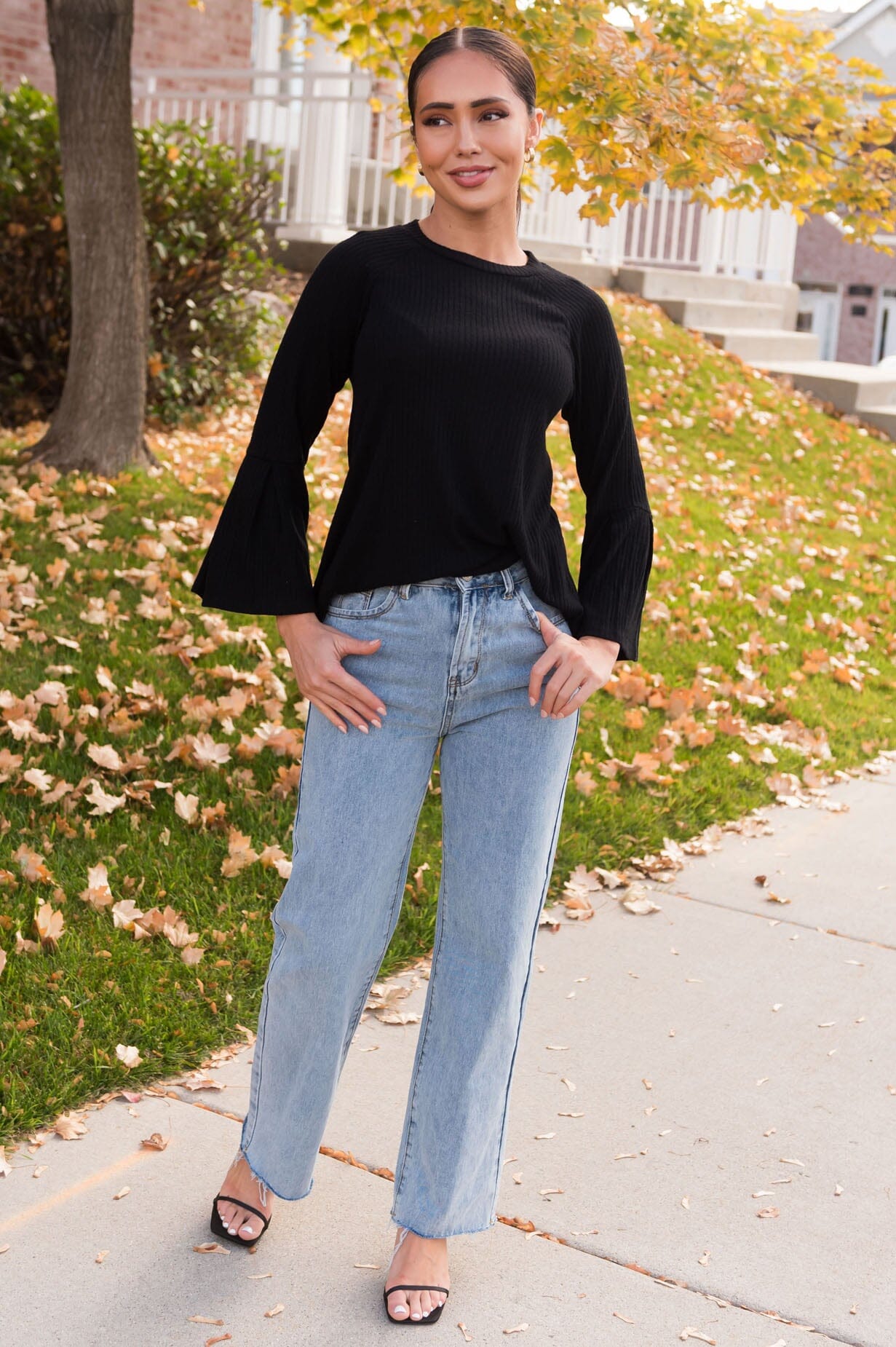 Finally Arrived Modest Bell Sleeve Blouse NeeSee's Dresses