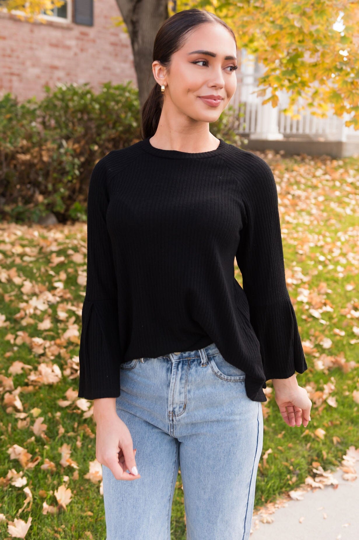 Finally Arrived Modest Bell Sleeve Blouse NeeSee's Dresses