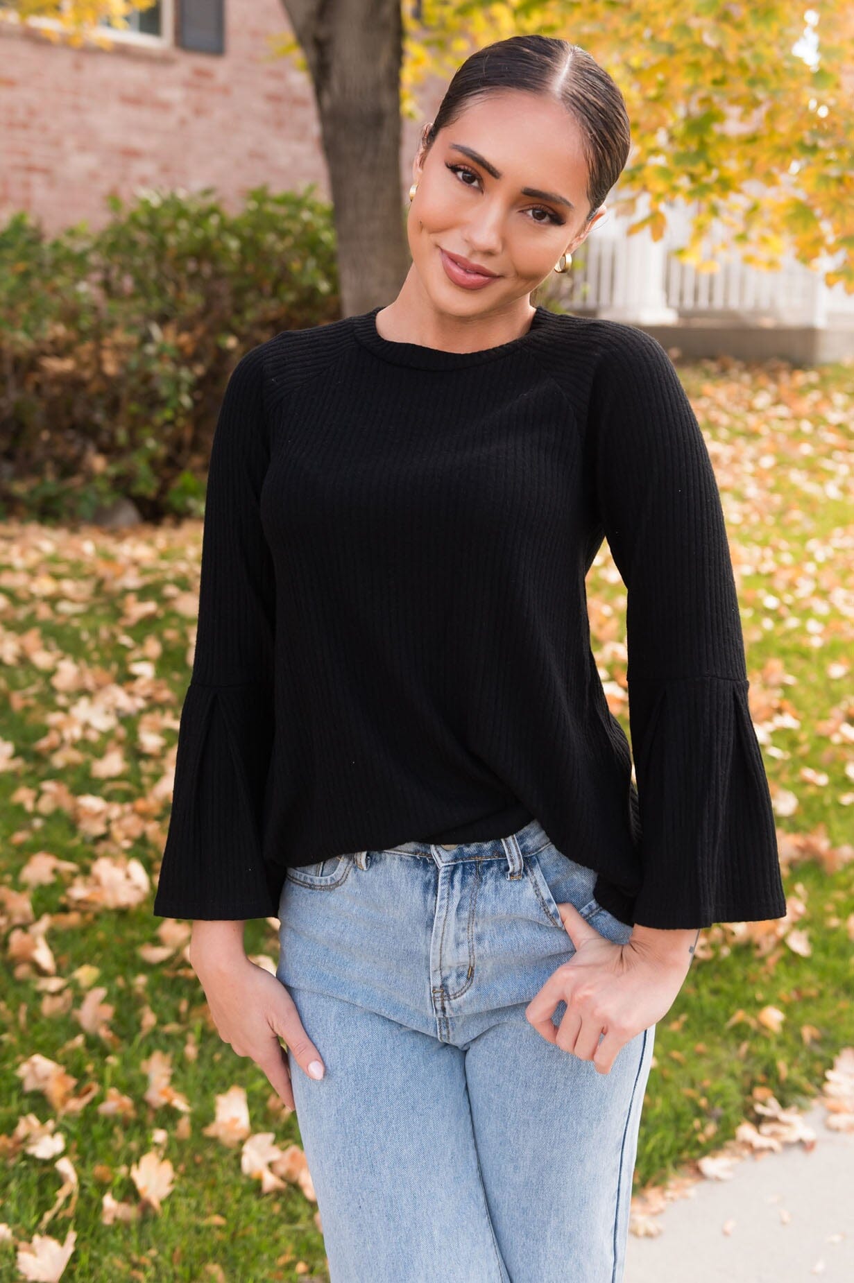 Finally Arrived Modest Bell Sleeve Blouse NeeSee's Dresses