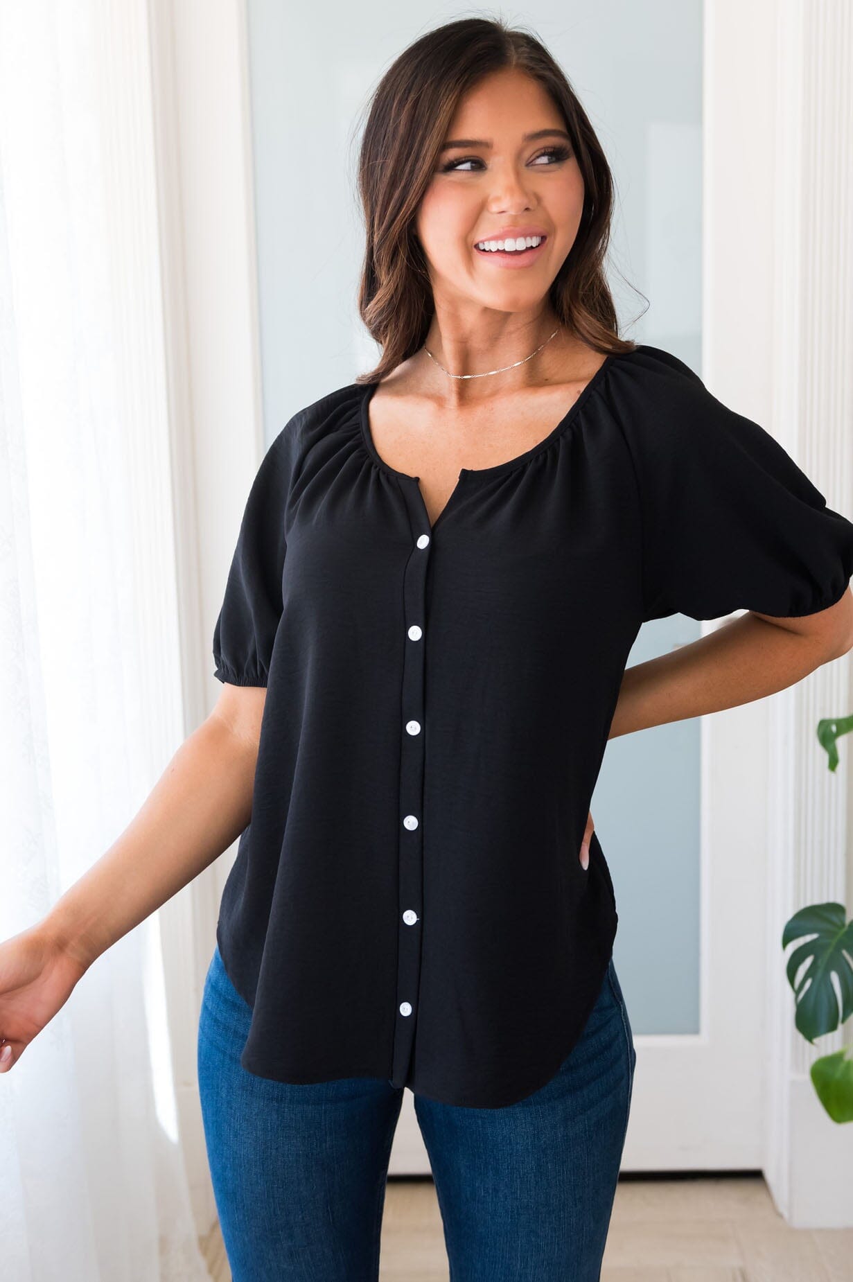 Wherever You Are Modest Blouse NeeSee's Dresses